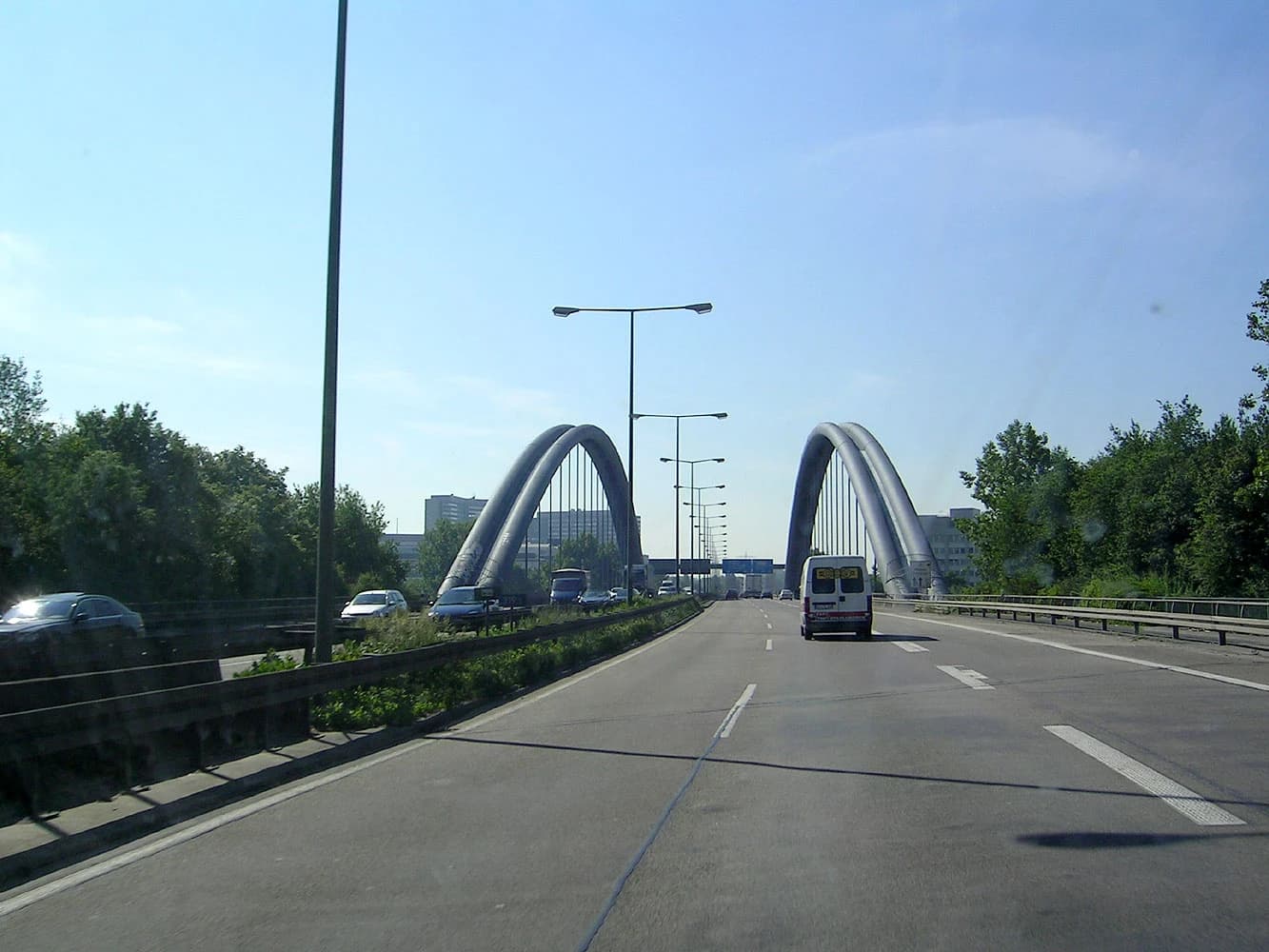 Kaiserleibrücke zwischen Frankfurt und Offenbach
