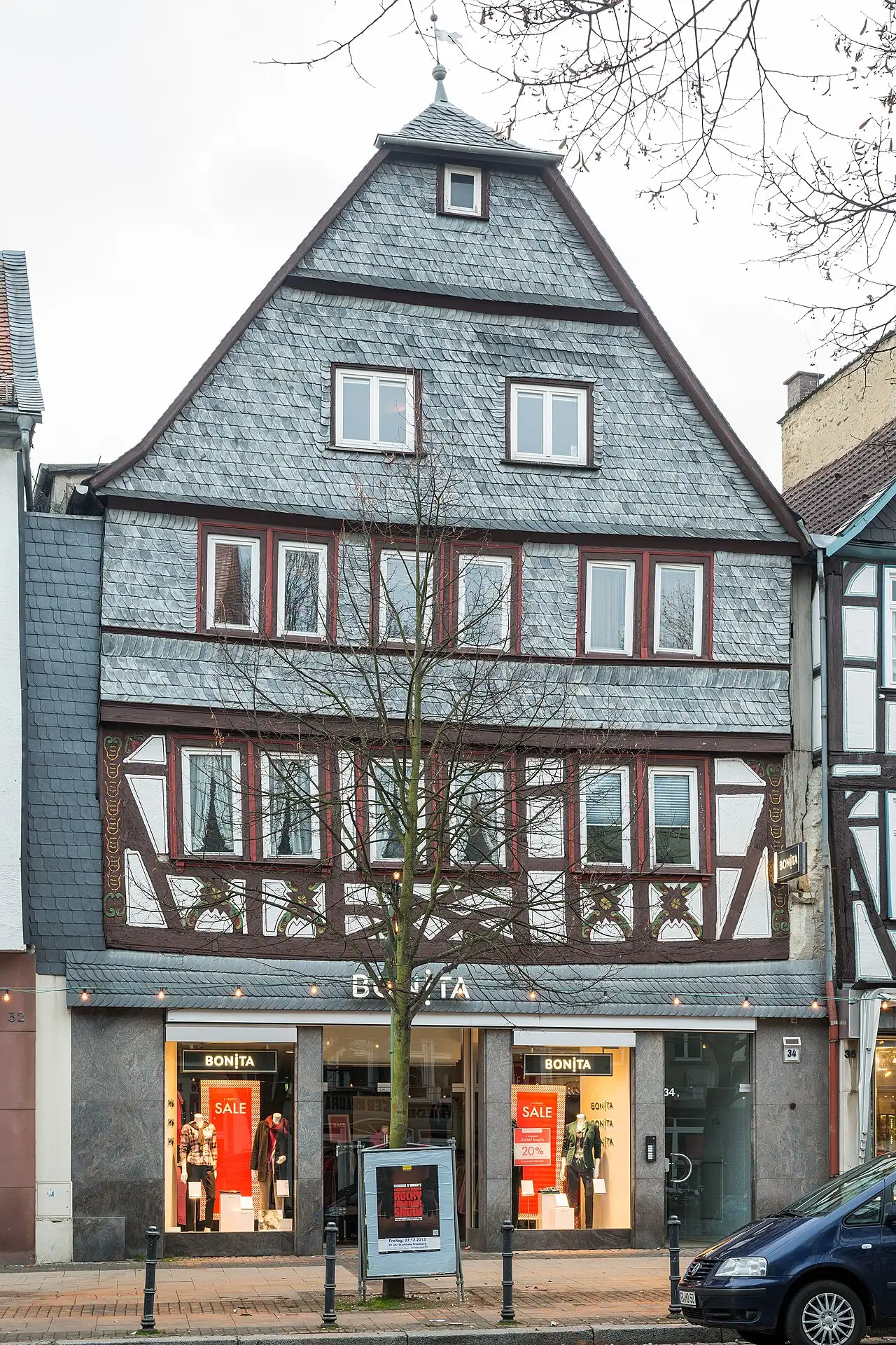 Schiefergiebelhaus Kaiserstraße 34 in Friedberg (Hessen)