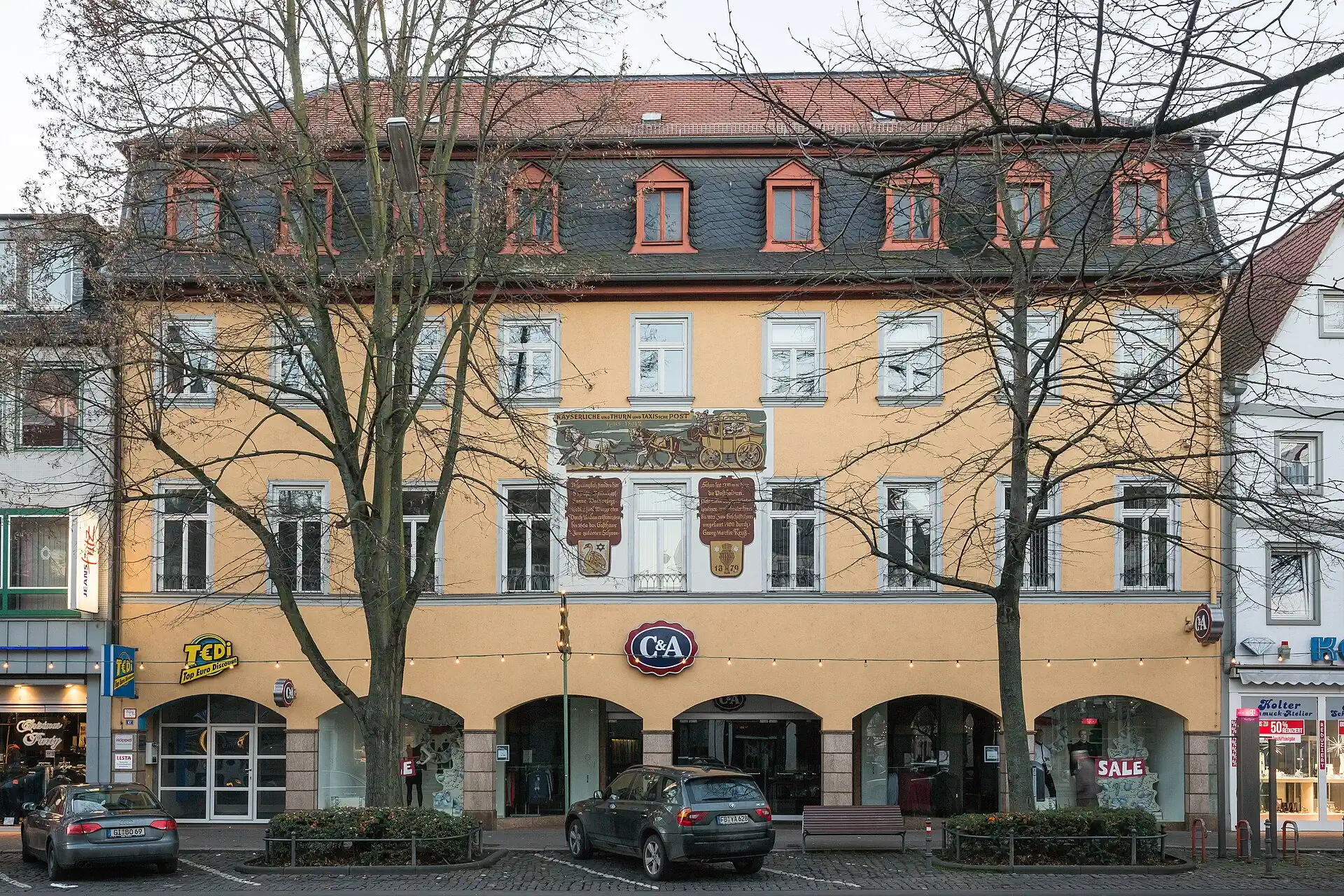 Arkadengebäude Kaiserstraße 67 in Friedberg (Hessen)