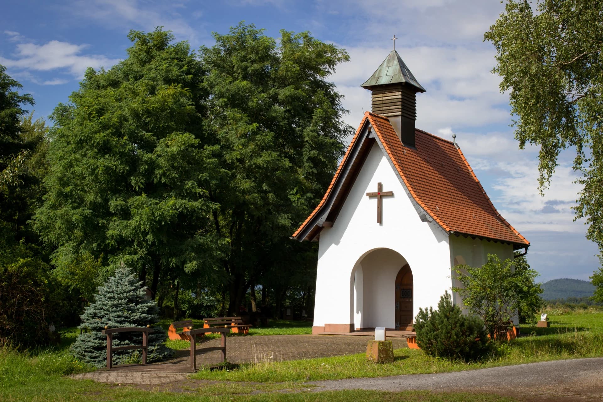 Kapelle am Ortsrand von Feldkahl in Hösbach