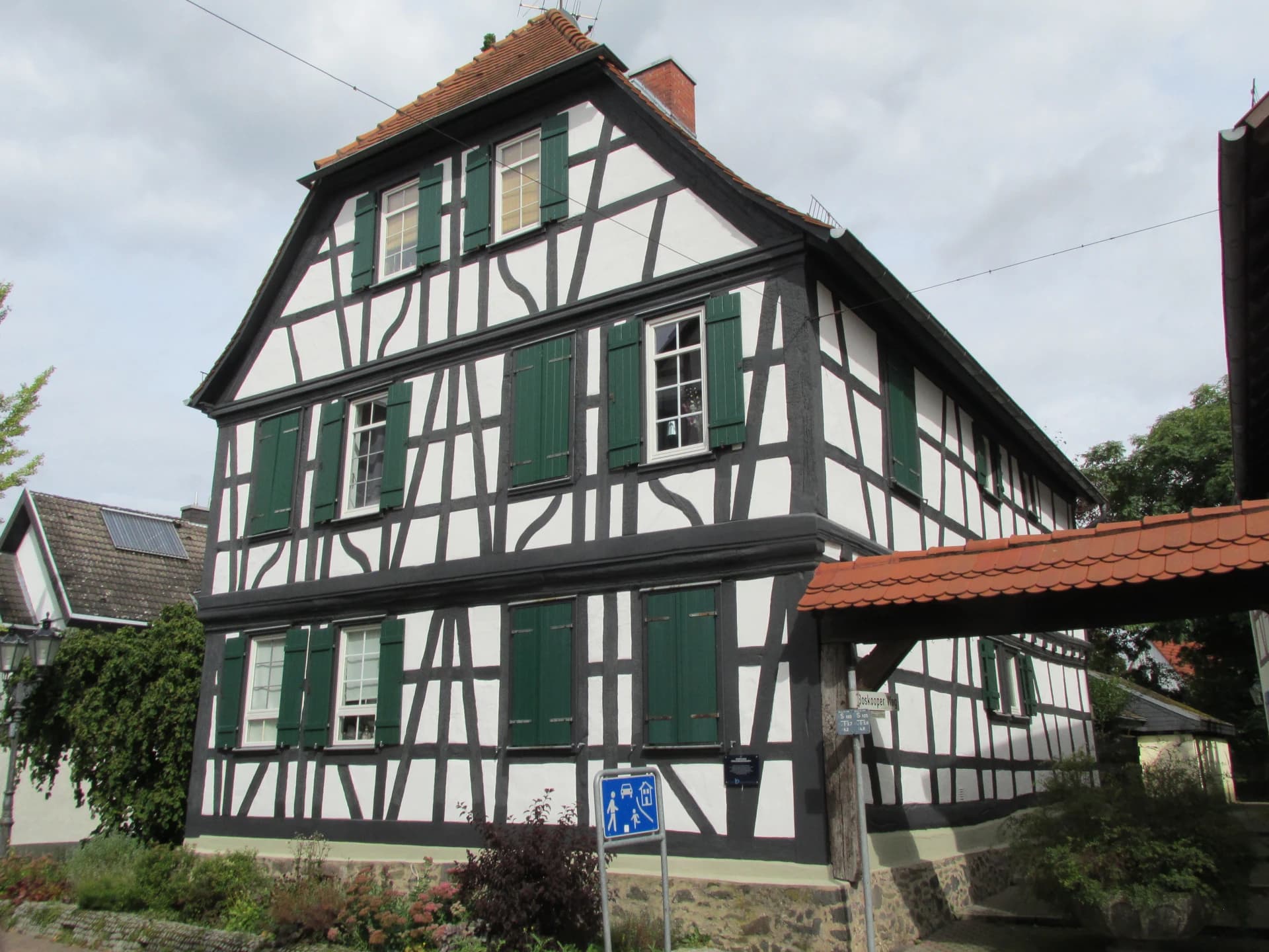 Fachwerkhaus in der Kellereigasse 1 in Bruchköbel