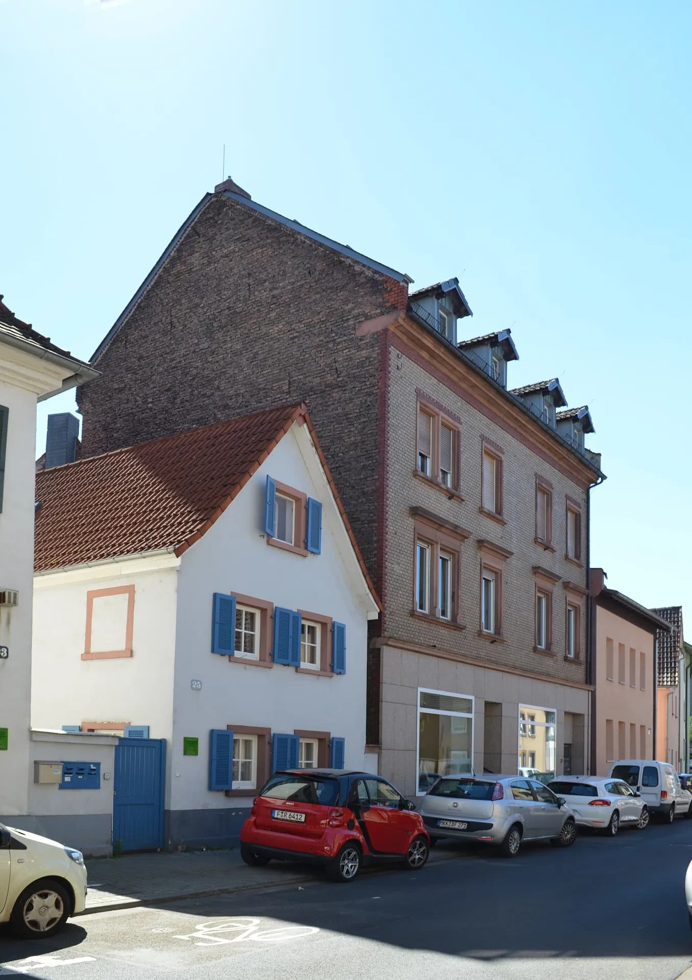 Altbauten an der Kelsterbacher Straße in Frankfurt Niederrad