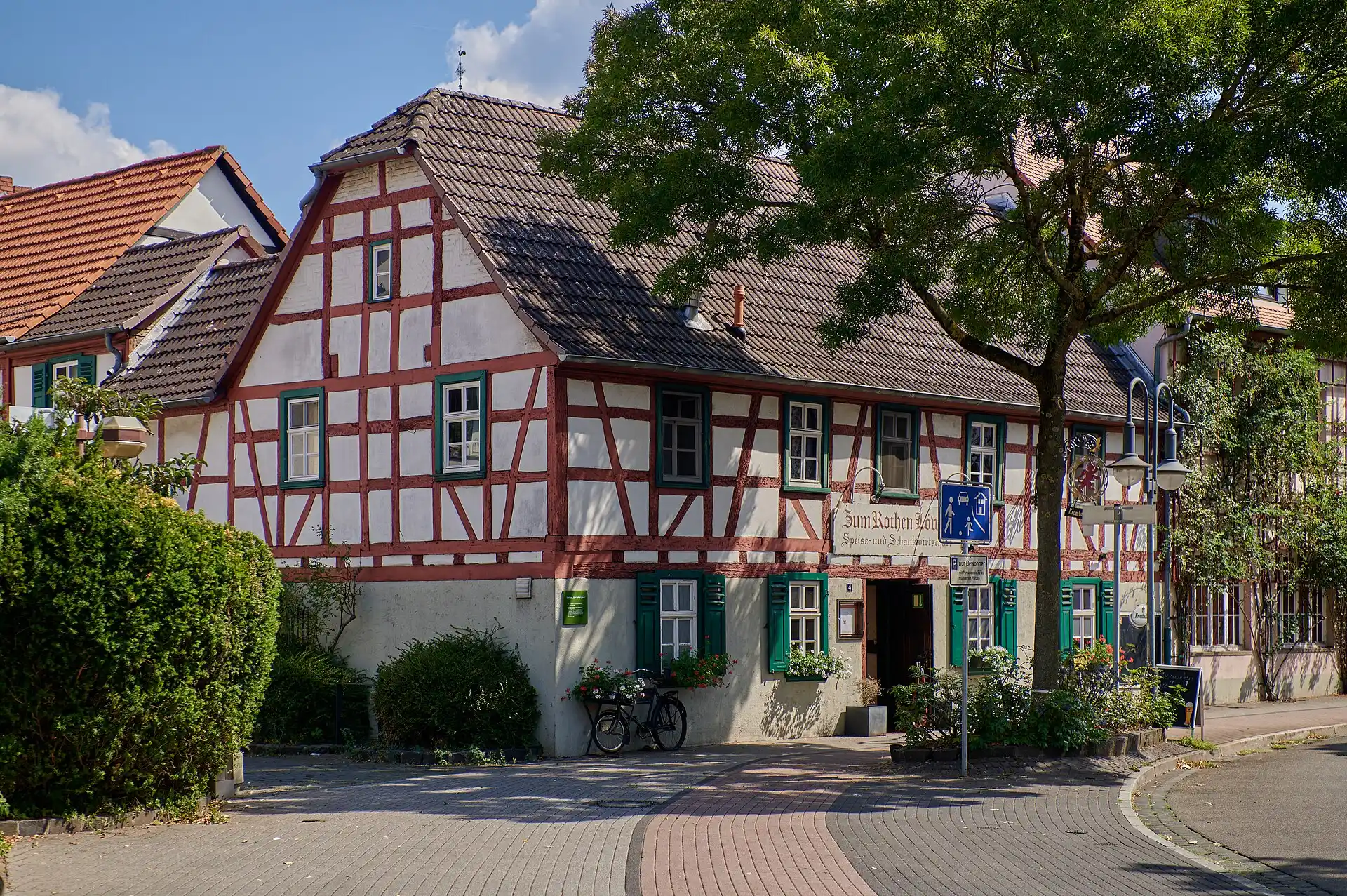 Fachwerkhaus an der Landstraße in Hanau-Kesselstadt