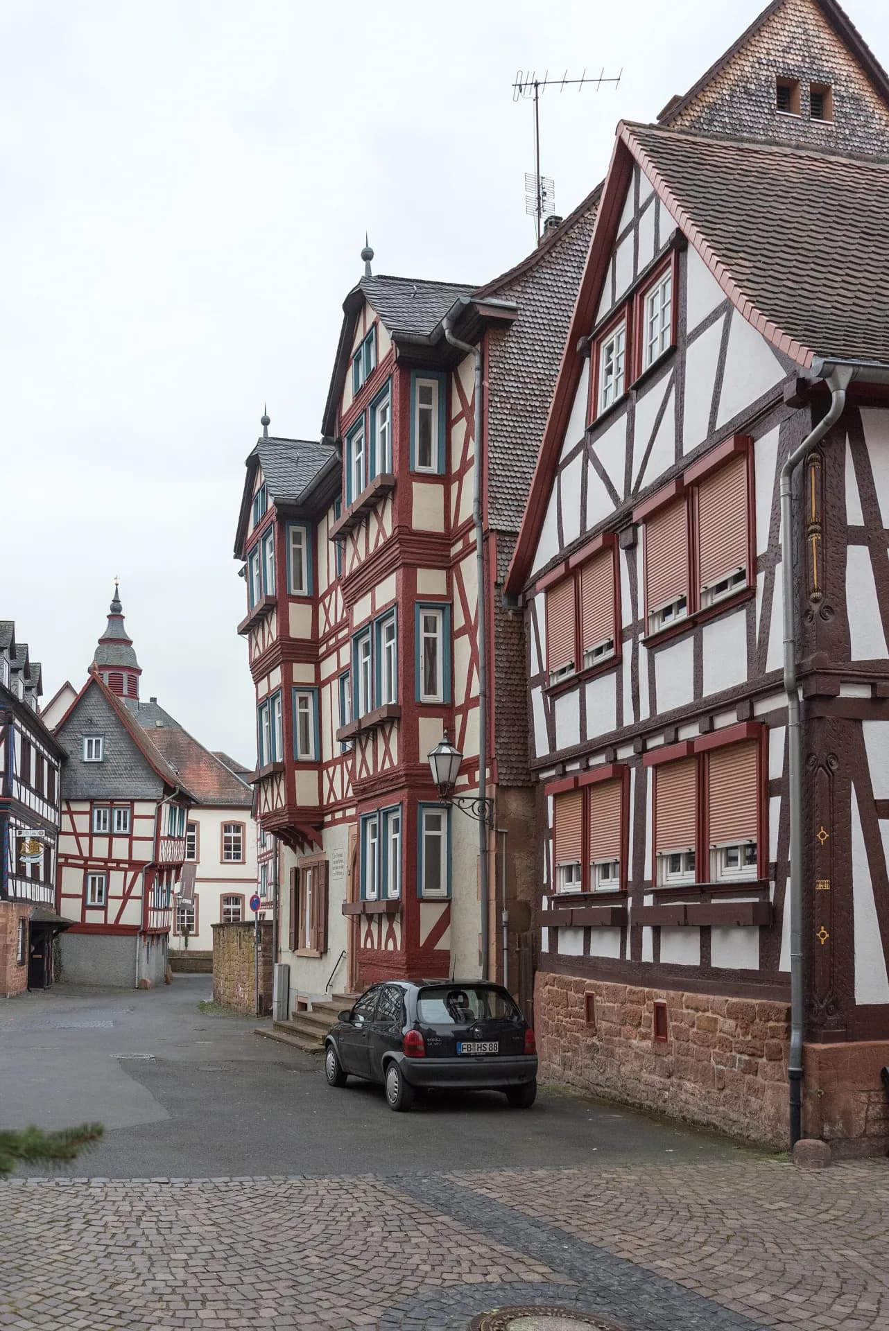 Kirchgasse mit dem Haus Nummer 4 in Büdingen