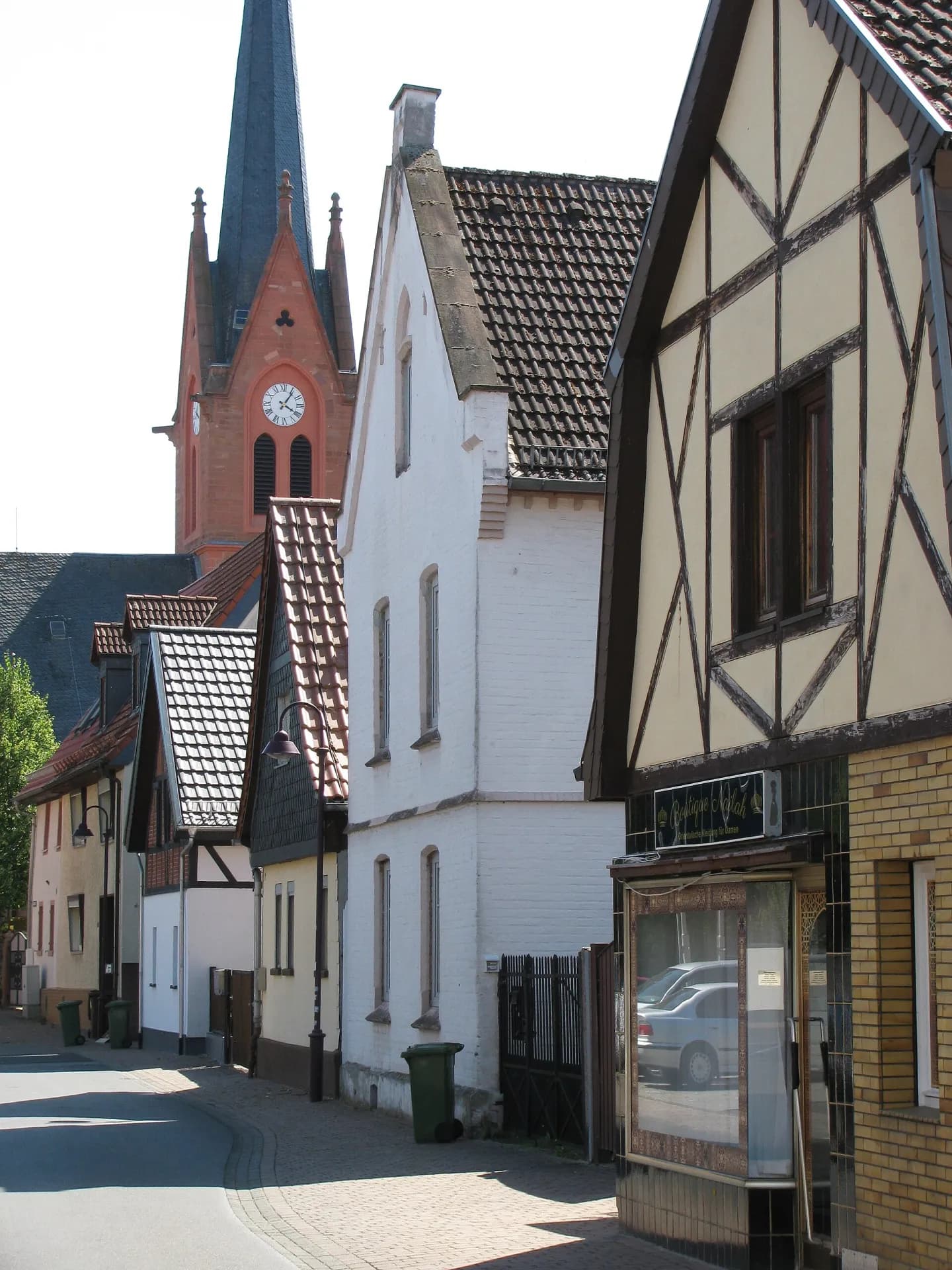 Fachwerkzeile in der Kirchgasse in Maintal-Dörnigheim