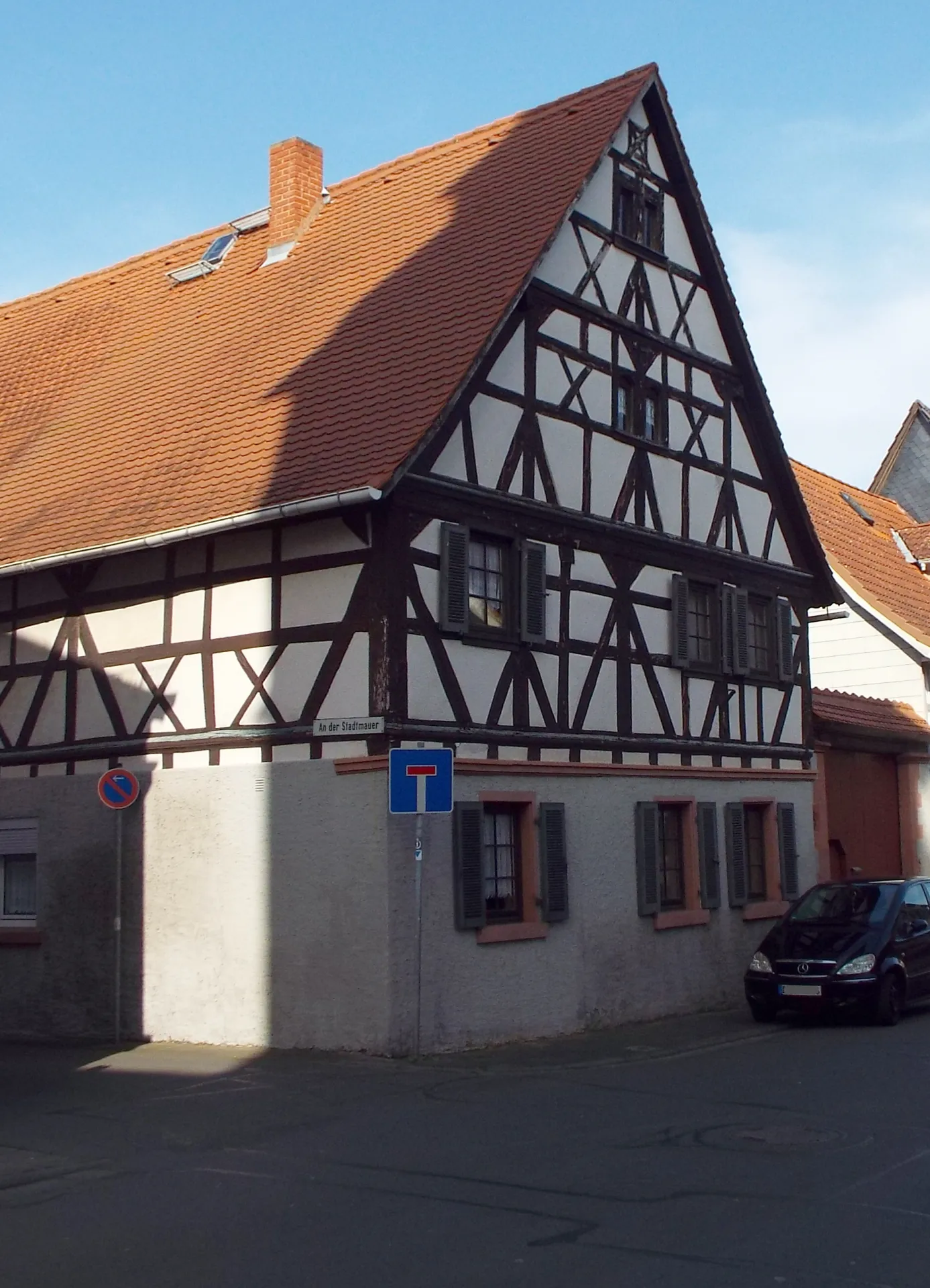 Giebelständiges Fachwerkhaus in der Kirchstraße in Reinheim