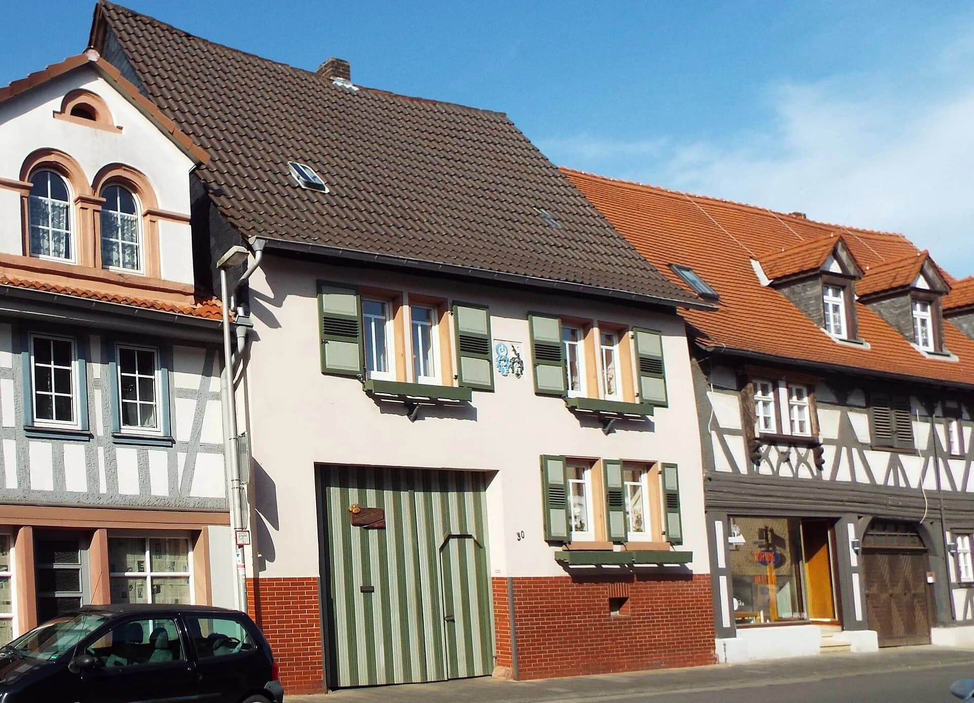 Häuserzeile in der Kirchstraße in Reinheim