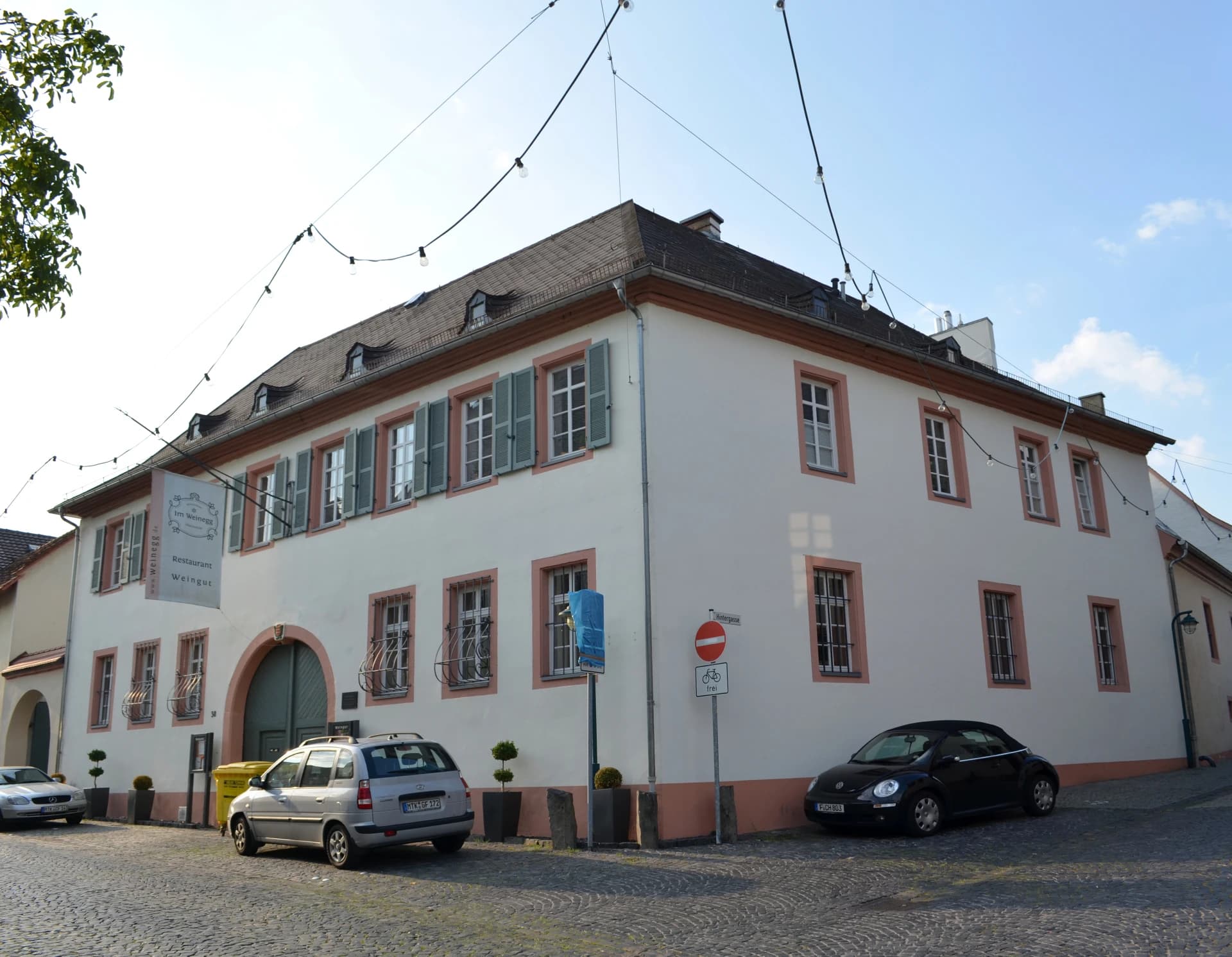 Historisches Eckhaus in der Kirchstraße 38 in Hochheim am Main