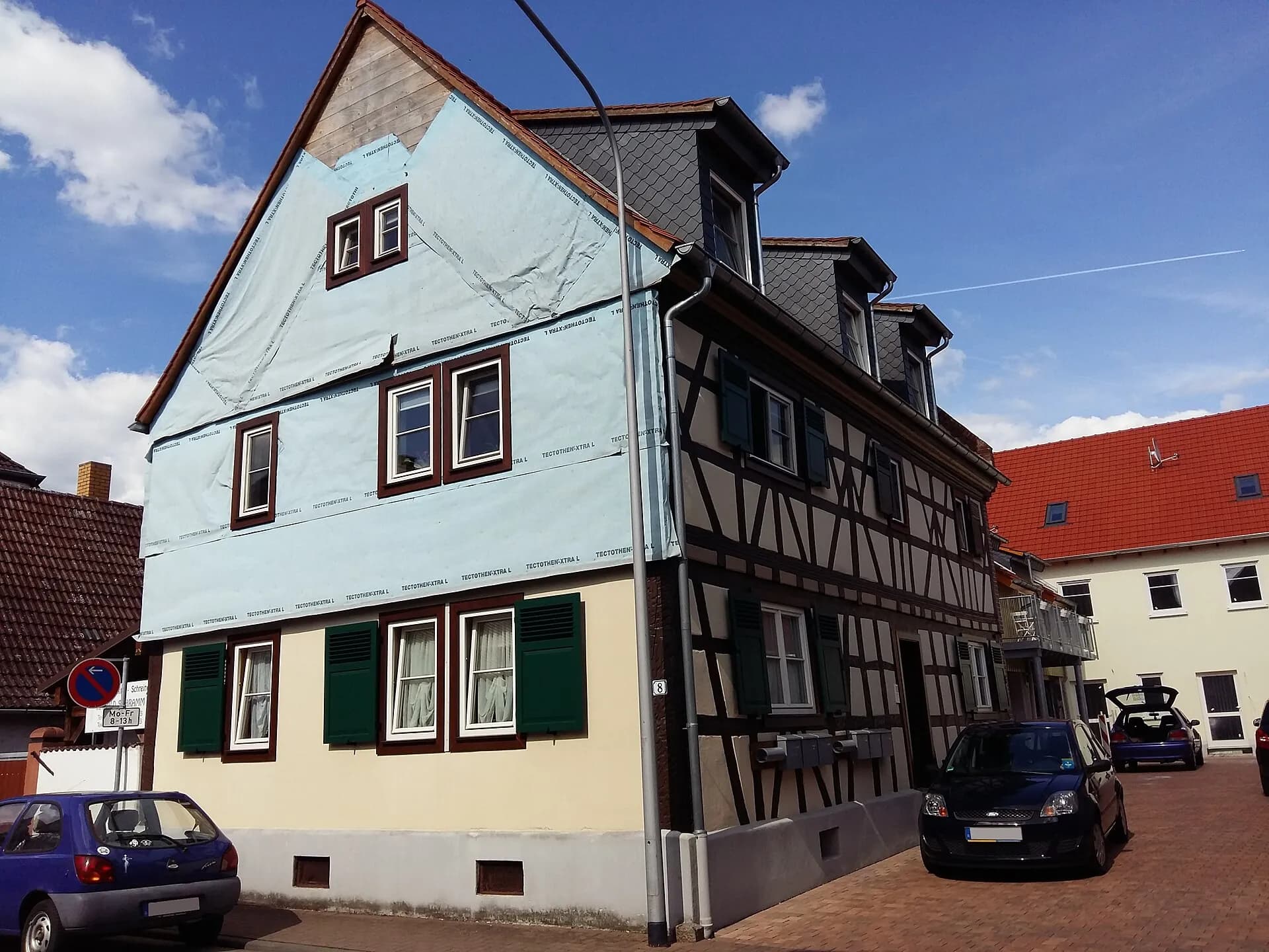 Fachwerkhäuser in der Kirchstraße in Münster-Altheim