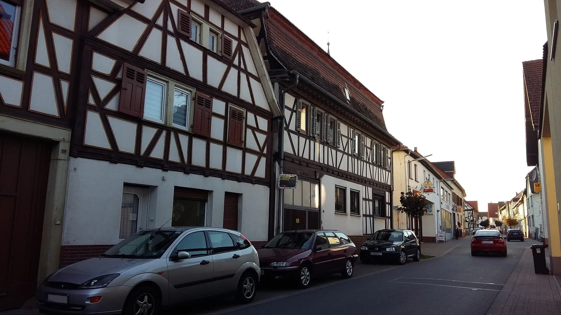 Blick durch die Kirchstraße in Groß-Zimmern