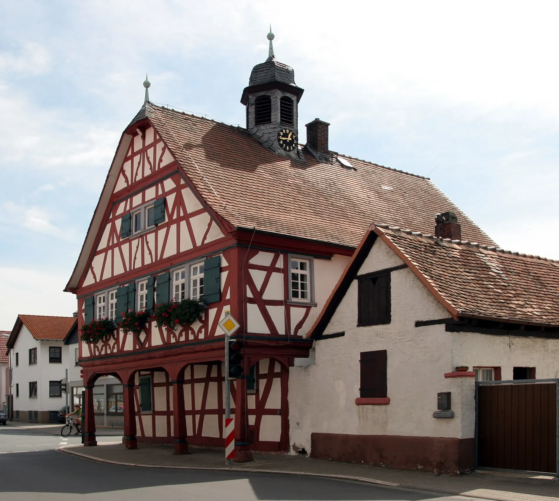 Giebelseite des Alten Rathauses in Büttelborn-Klein-Gerau