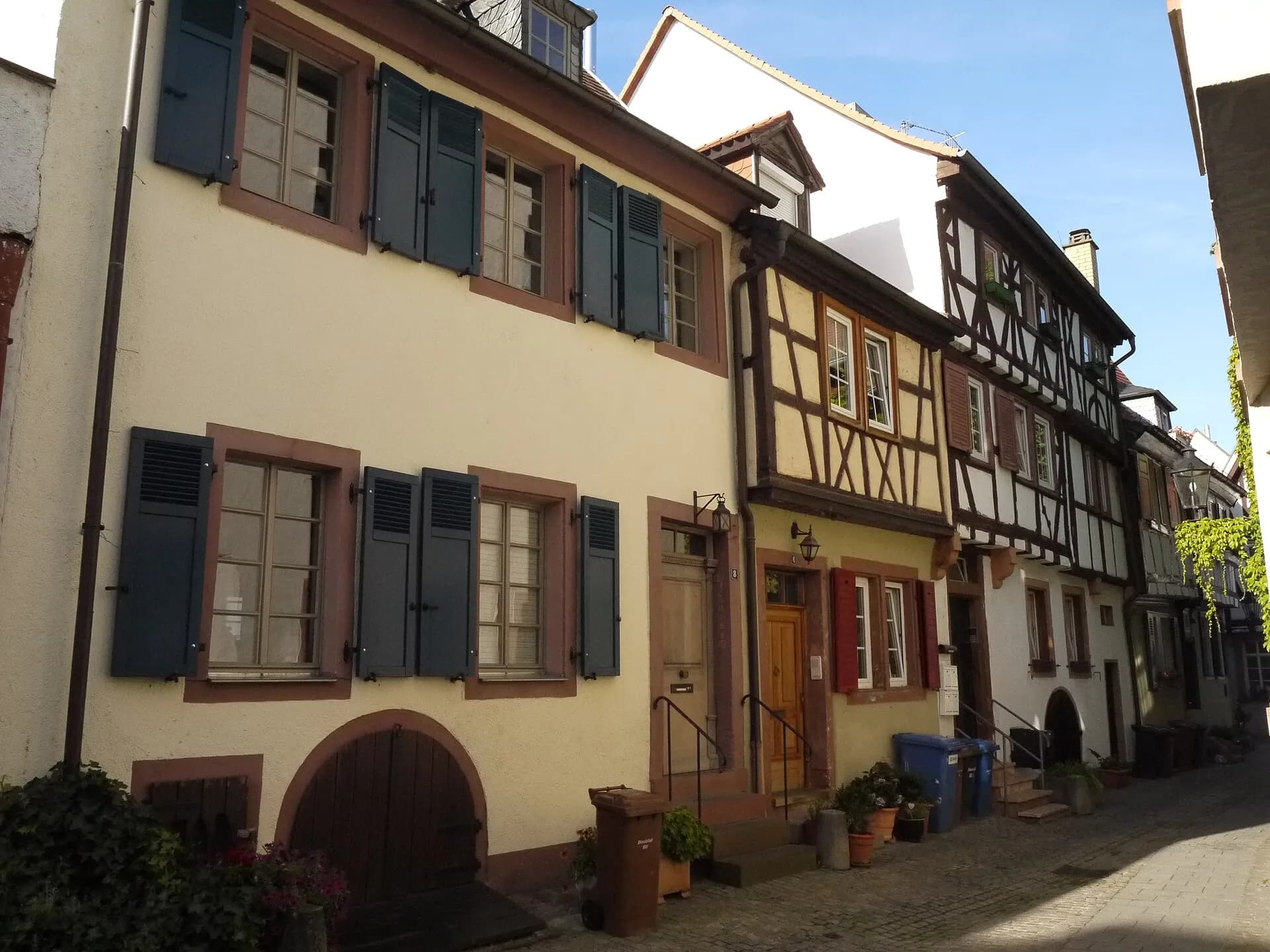 Fachwerkzeile in der Kleinen Metzgergasse in Aschaffenburg
