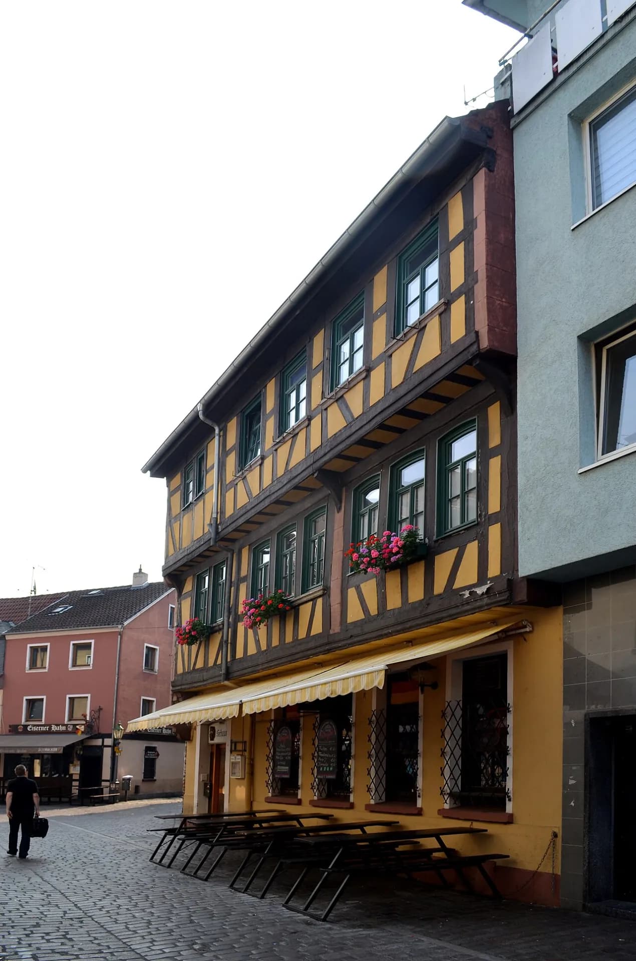 Fachwerkhaus mit Gastronomie in der Kleinen Rittergasse