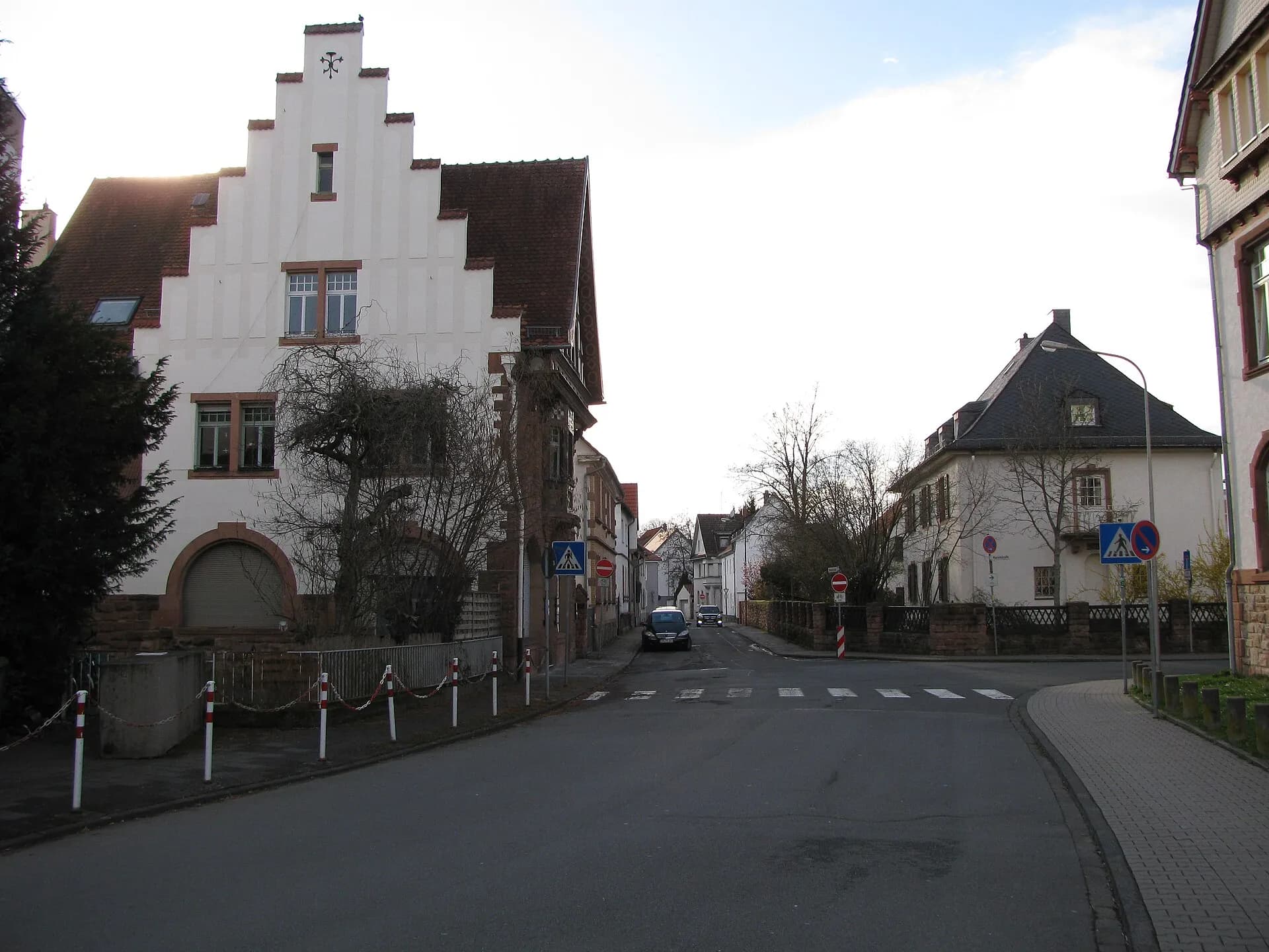 Straßenblick in der Klosterstraße in Dieburg