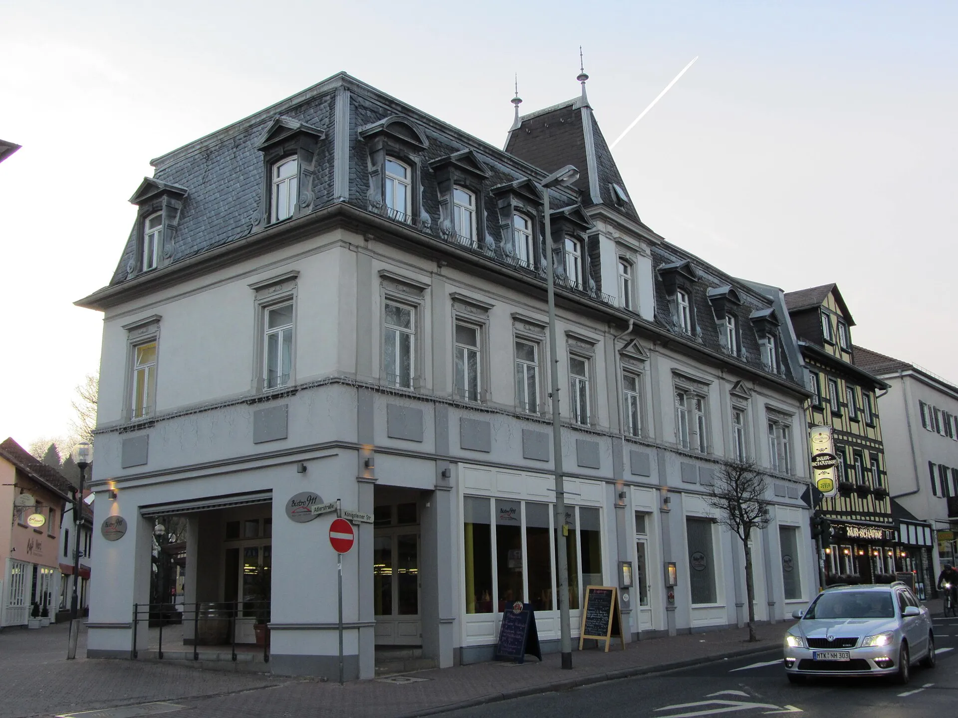 Historischer Hotelbau an der Königsteiner Straße in Bad Soden am Taunus