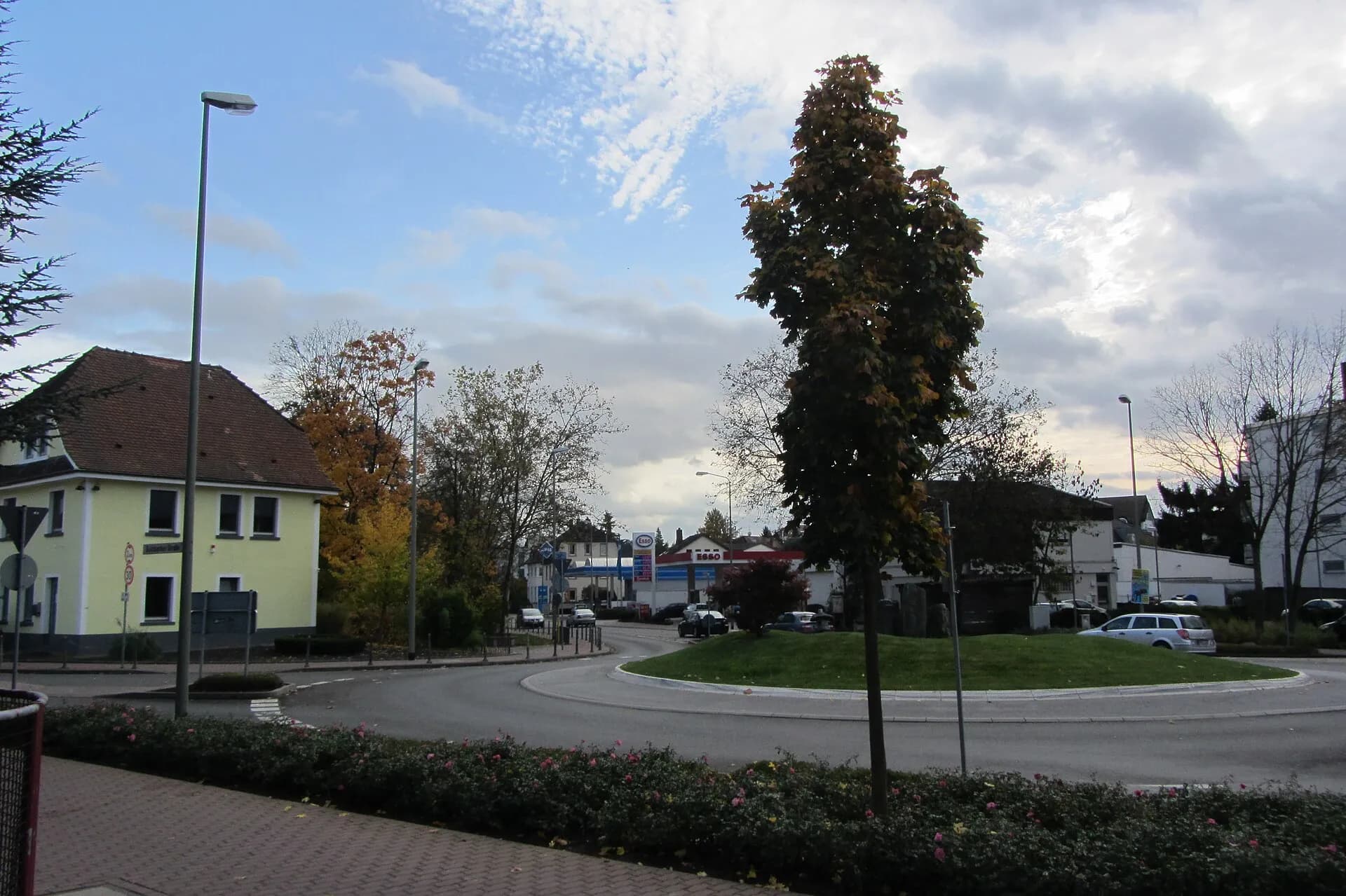 Kreisverkehr an der Königsteiner Straße in Bad Soden am Taunus