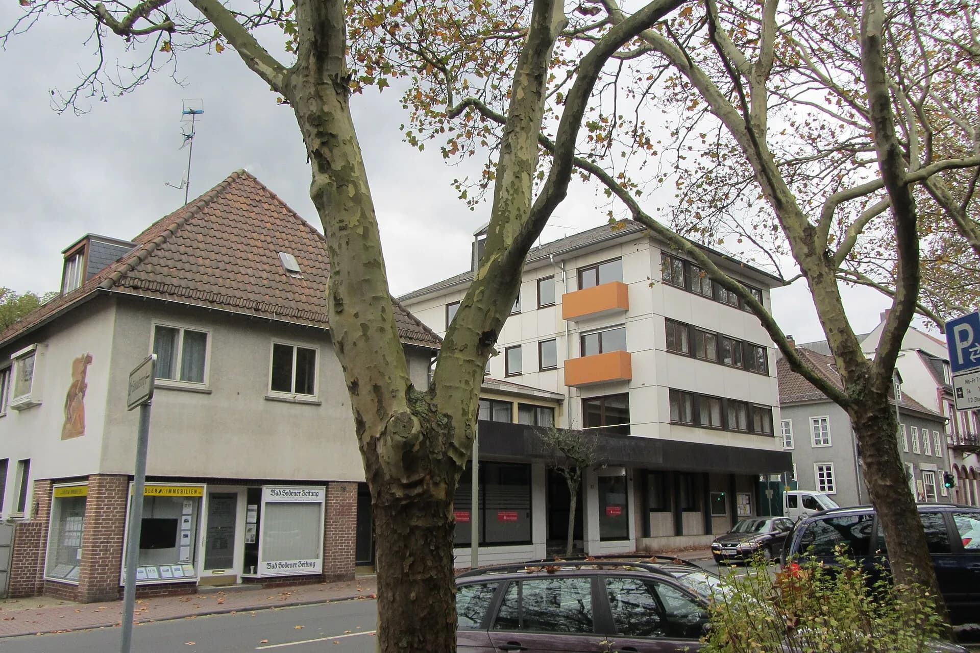 Wohnhäuser an der Königsteiner Straße in Bad Soden am Taunus