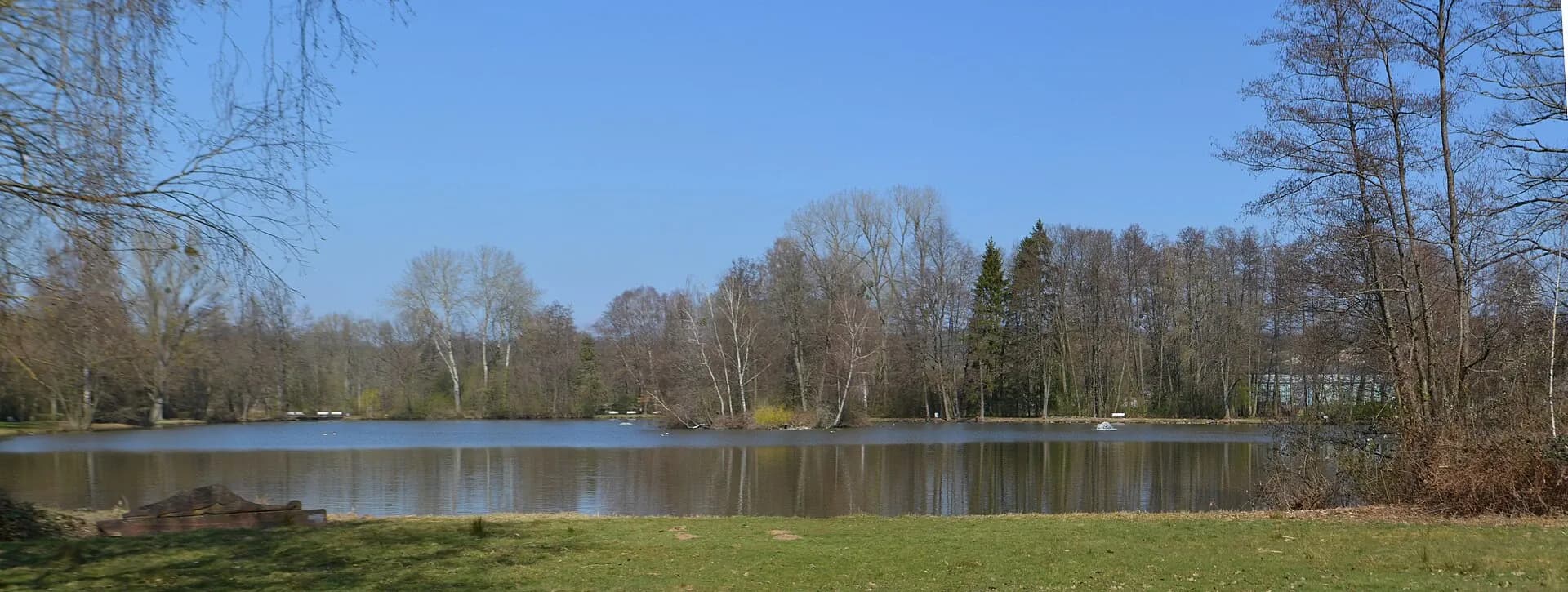 Kurpark mit Weiher in Bad König