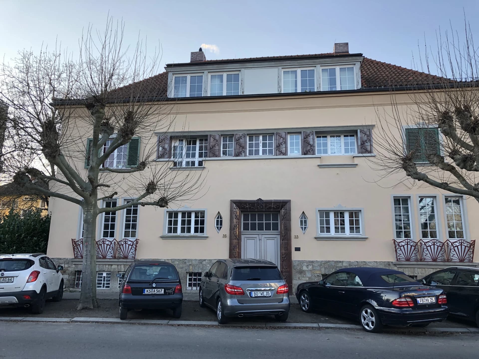 Jugendstil-Doppelhaus in der Kurstraße 33 in Bad Nauheim