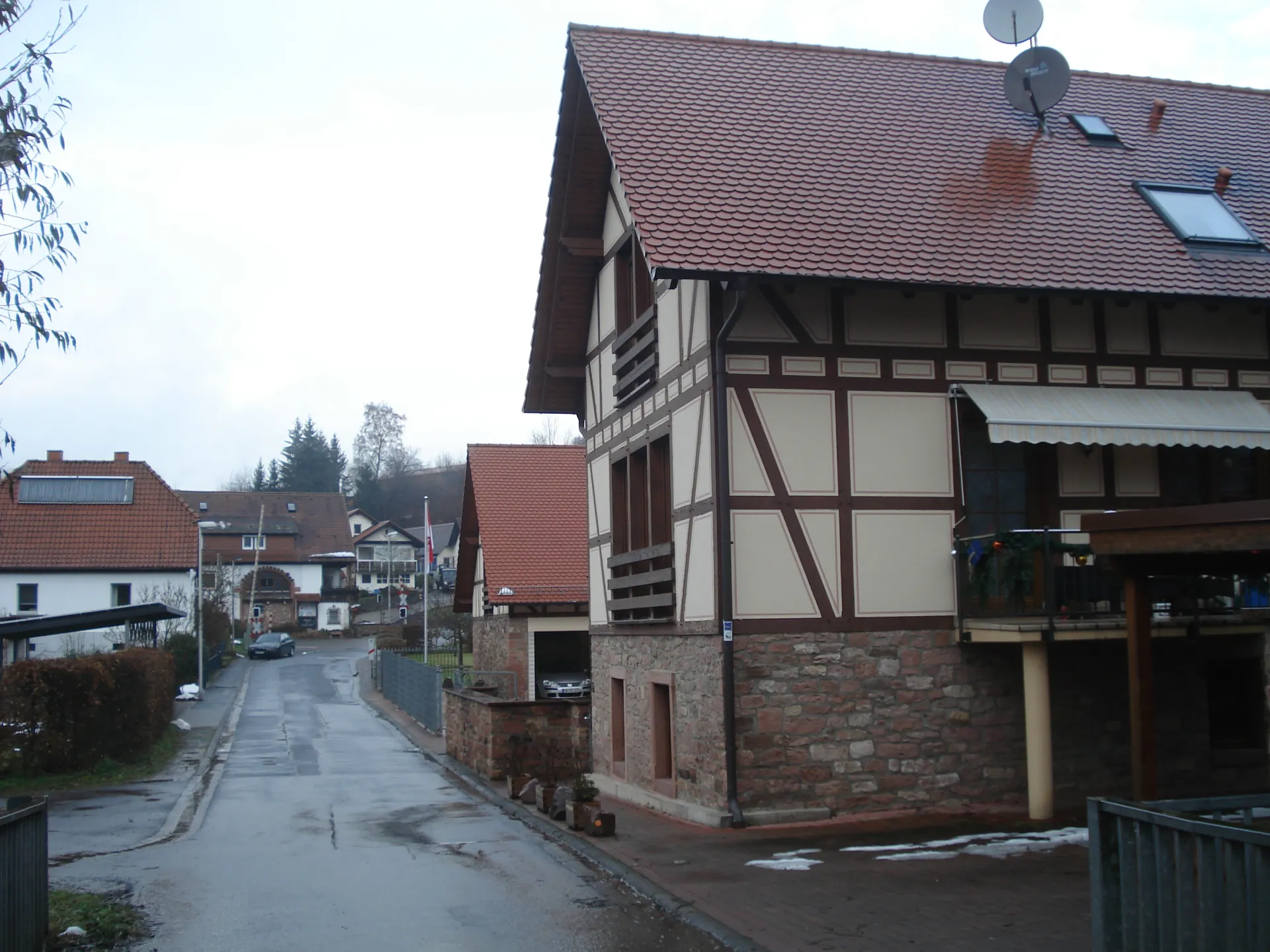 Ortsdurchfahrt in Schöllkrippen-Langenborn