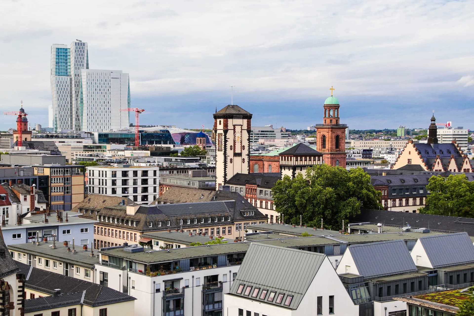 Langer Franz über den Dächern der Frankfurter Altstadt