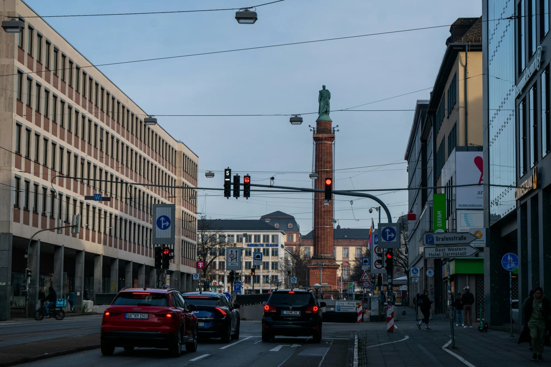 Langer Ludwig auf dem Luisenplatz in Darmstadt