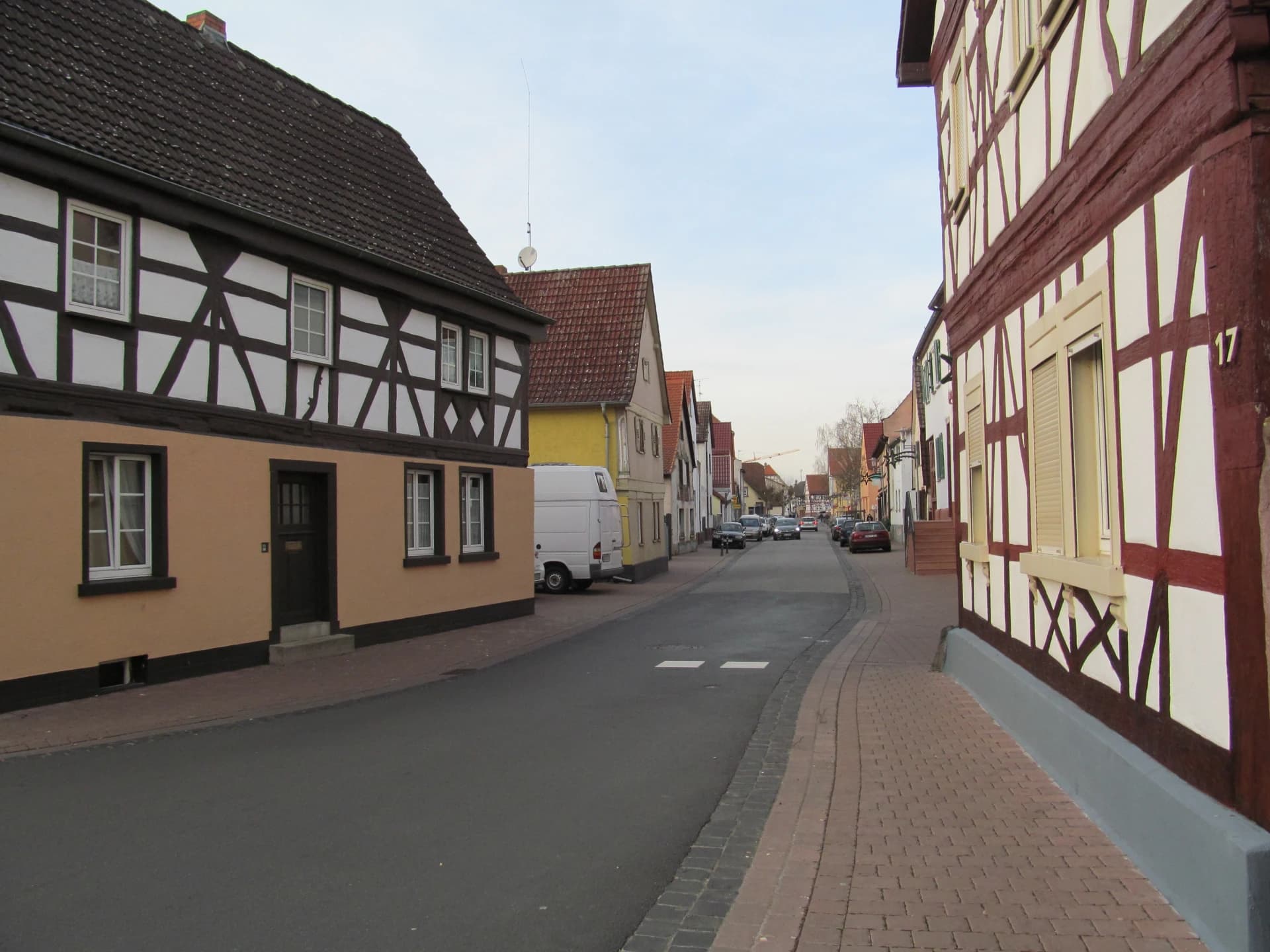 Fachwerkhäuser in der Langgasse in Mörfelden-Walldorf