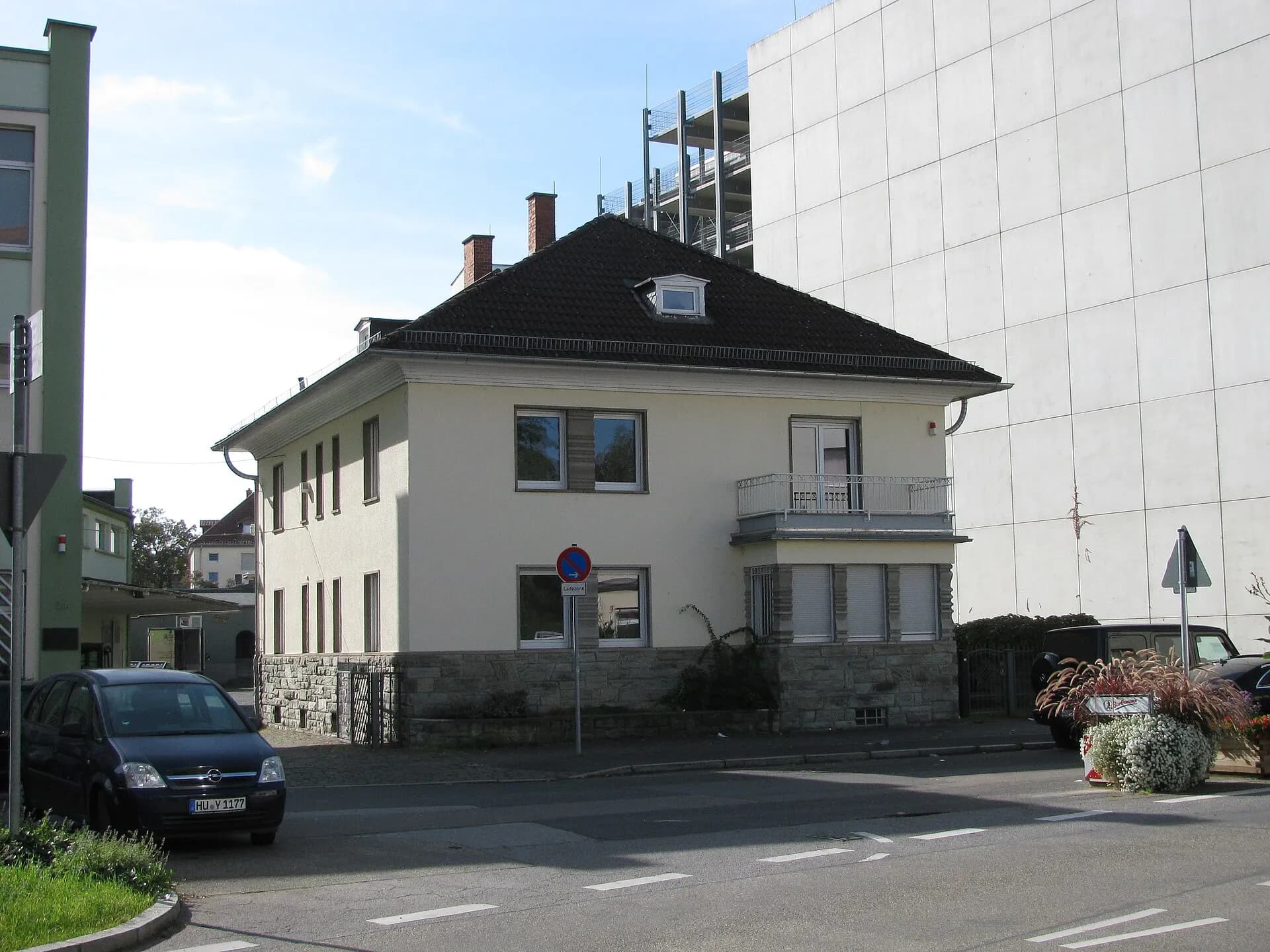 Walmdachhaus an der Leipziger Straße in Hanau