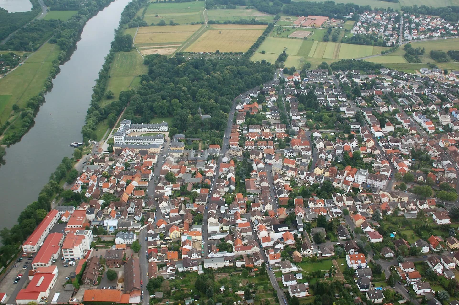 Luftbild von Offenbach-Rumpenheim am Main