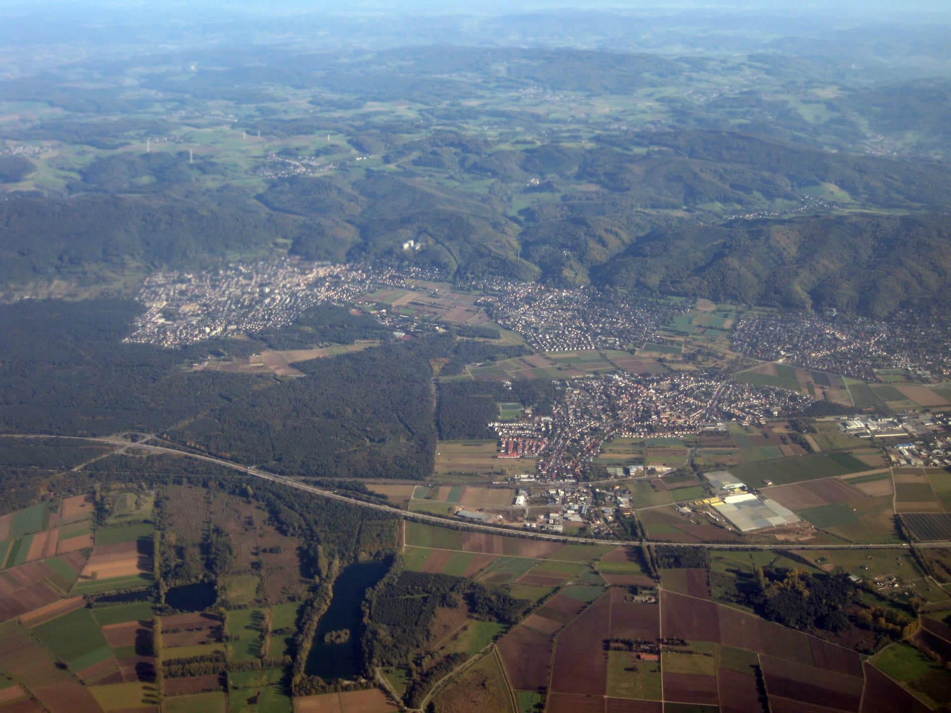 Luftbild von Seeheim-Jugenheim an der Bergstraße