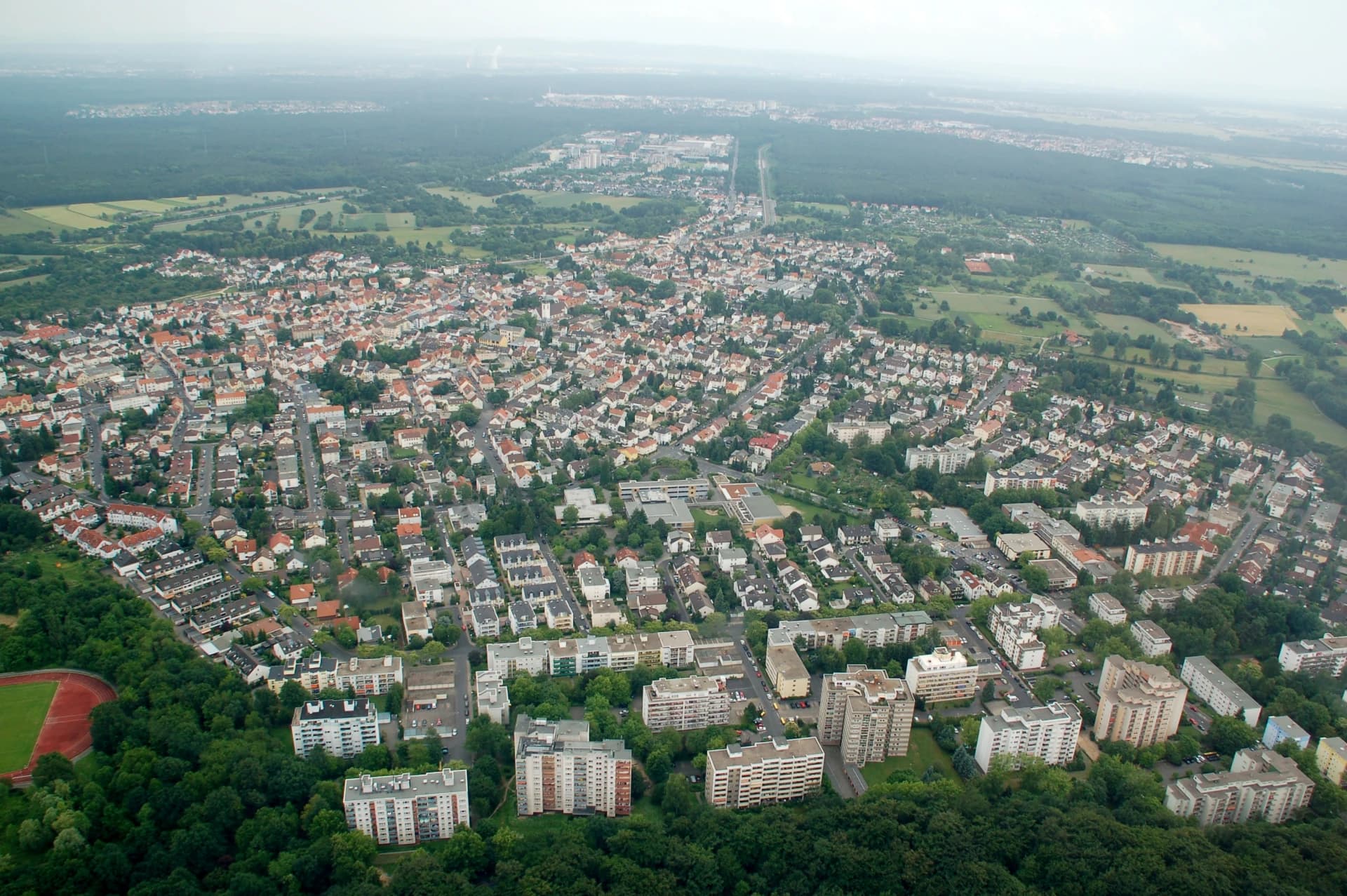 Luftbild von Offenbach-Bieber