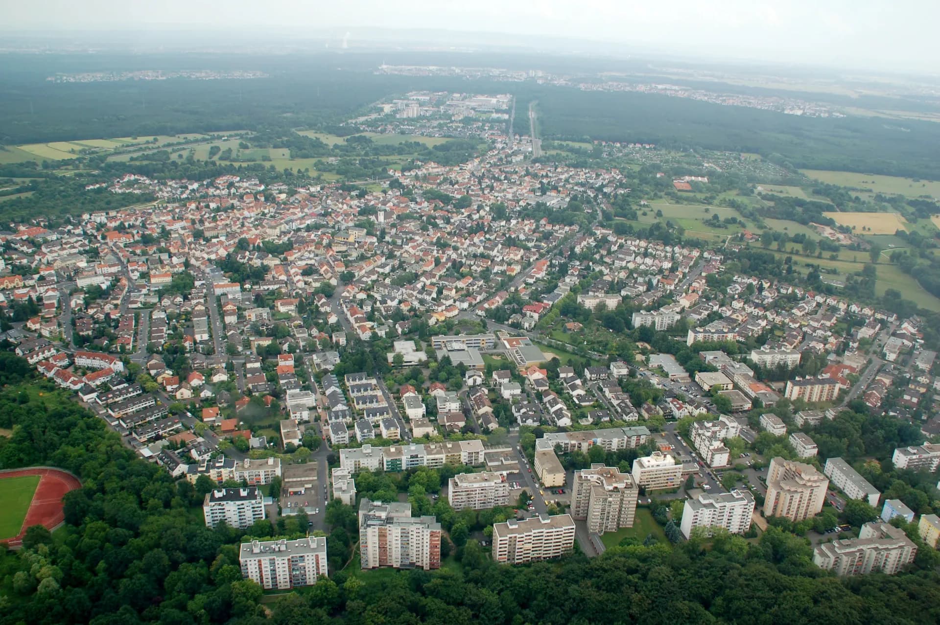 Luftbild von Offenbach-Bieber