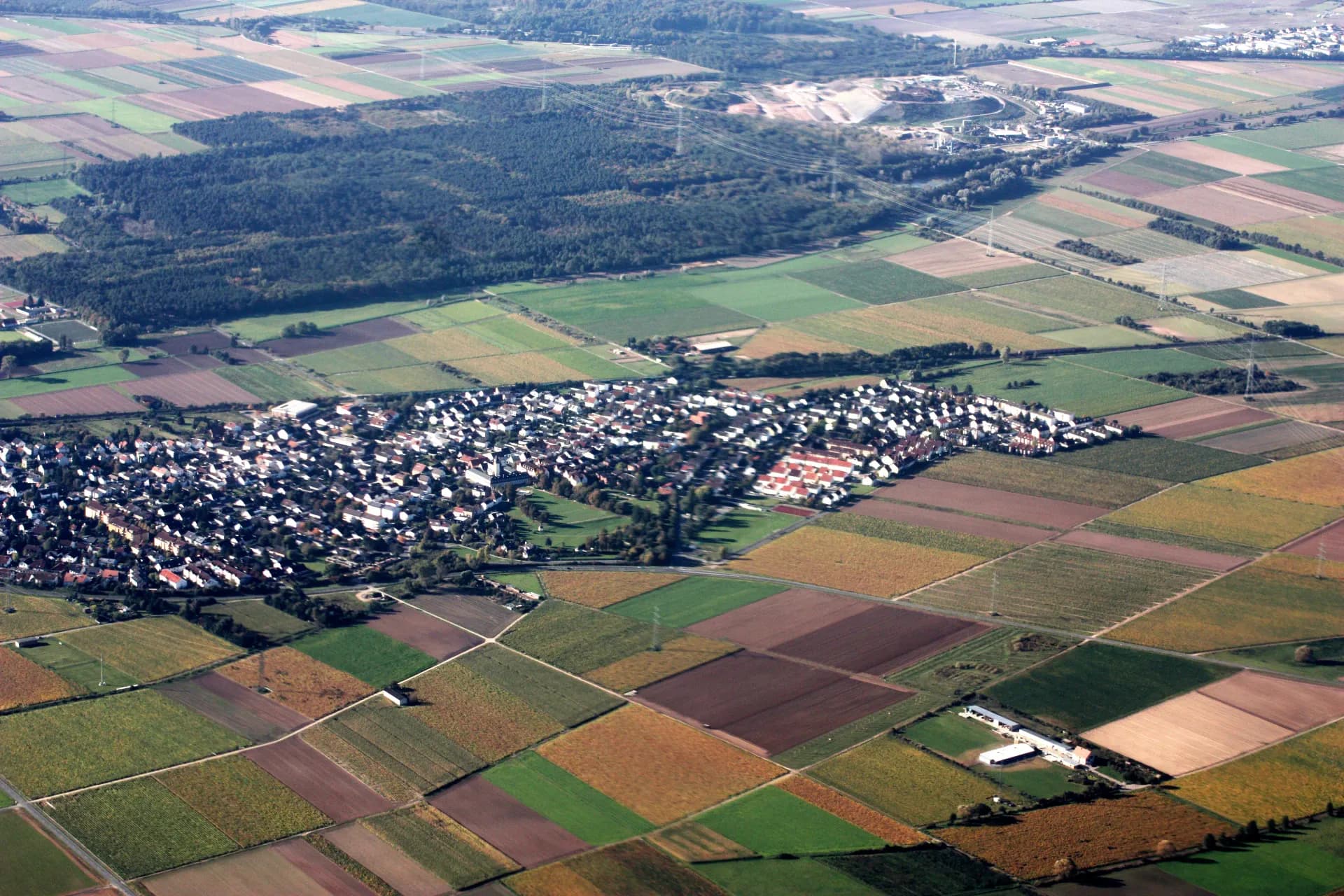 Weiterstadt-Braunshardt aus der Luft