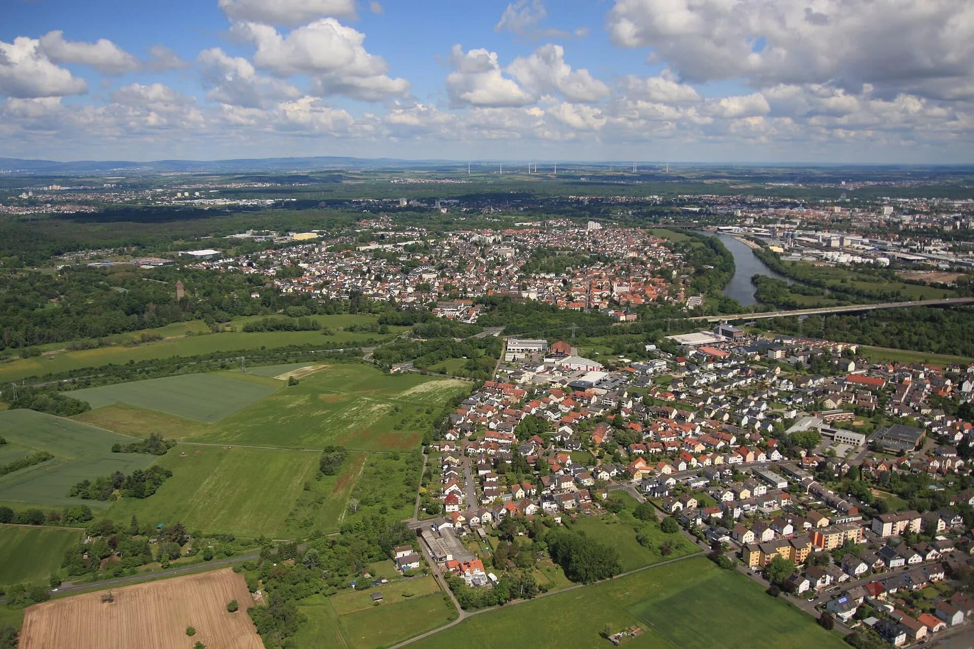 Luftbild von Hanau-Steinheim am Main