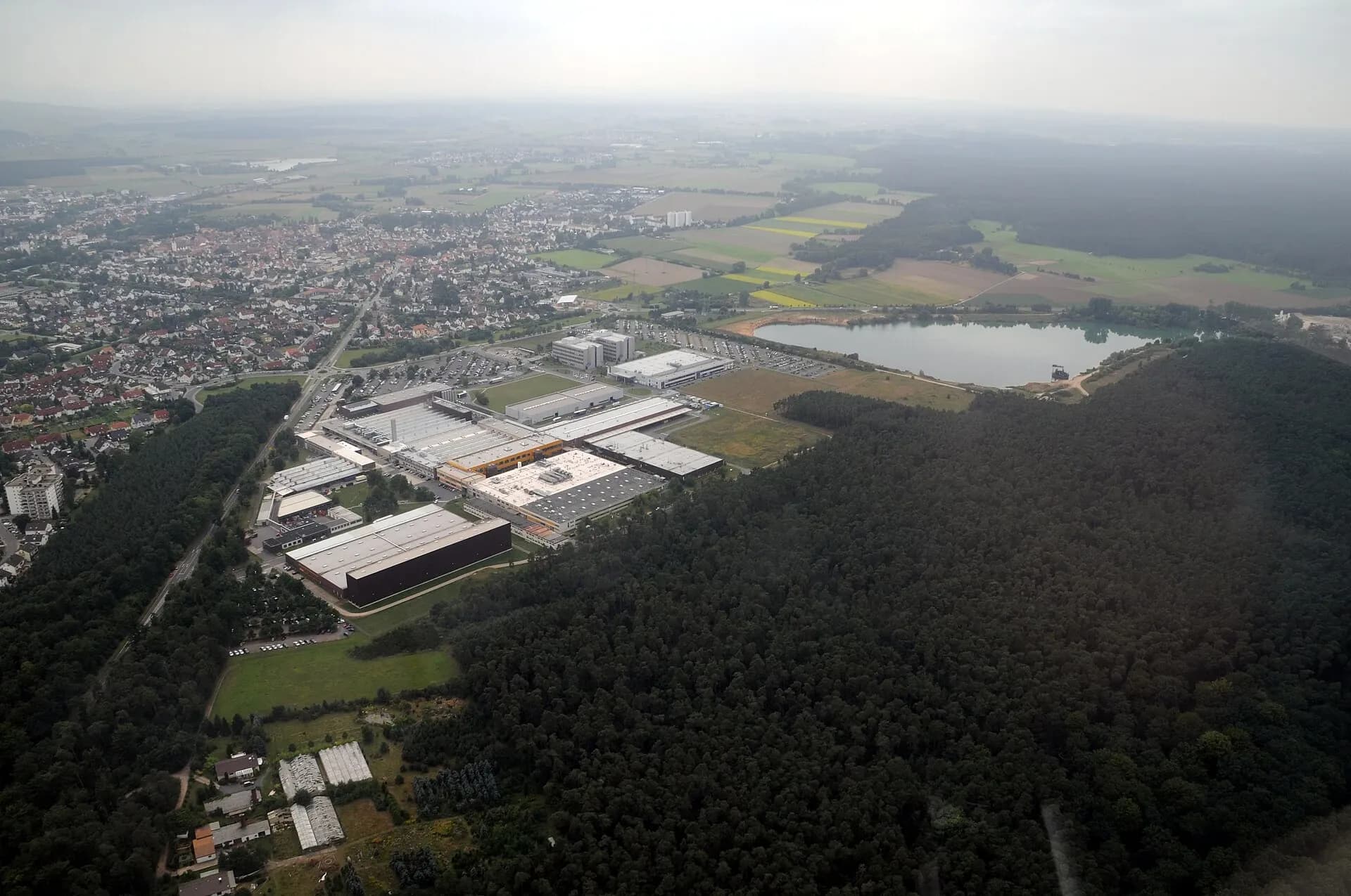 Luftbild von Babenhausen aus nordwestlicher Richtung
