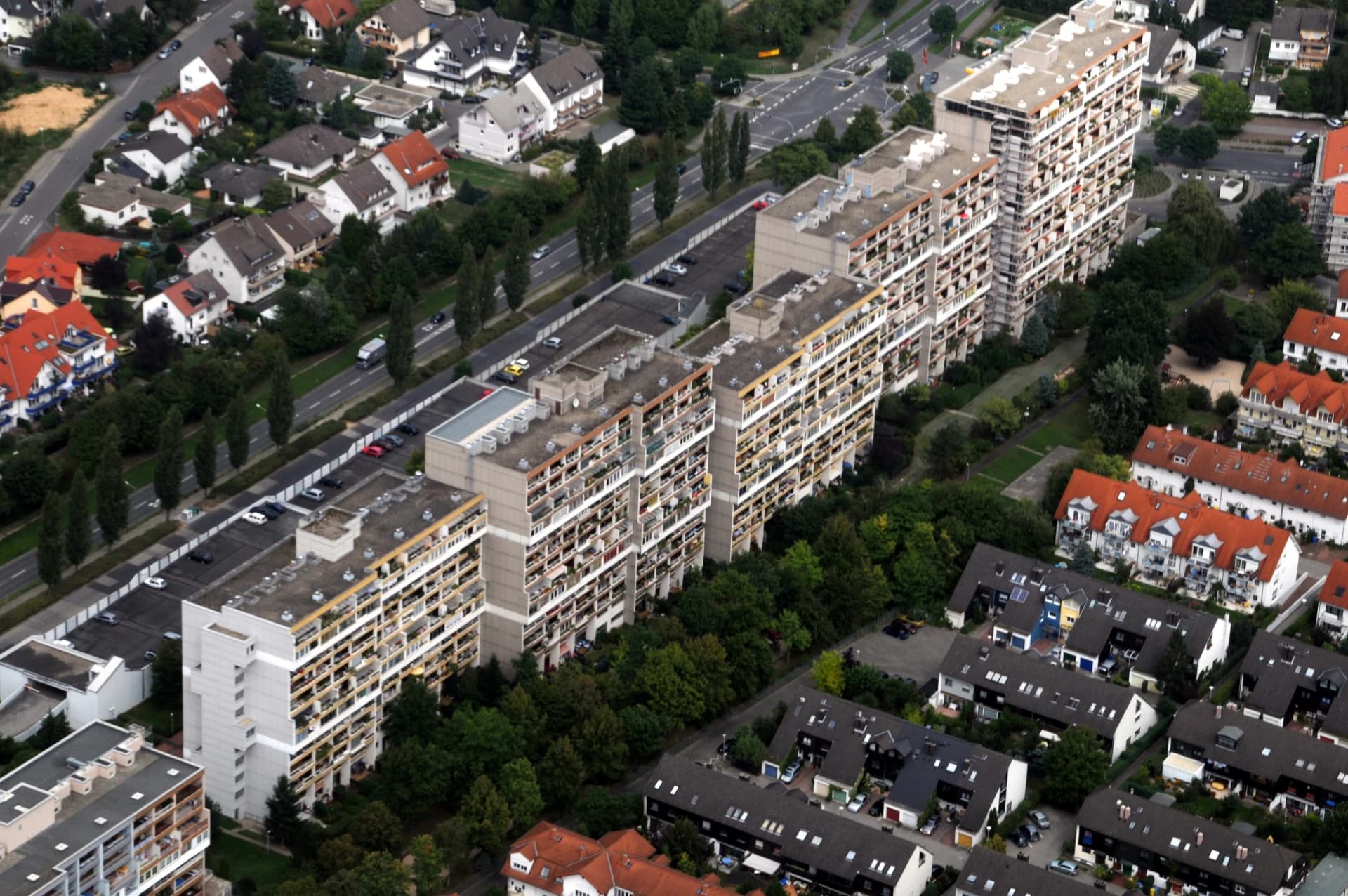 Luftbild der Wohnbebauung in Rodgau-Nieder-Roden