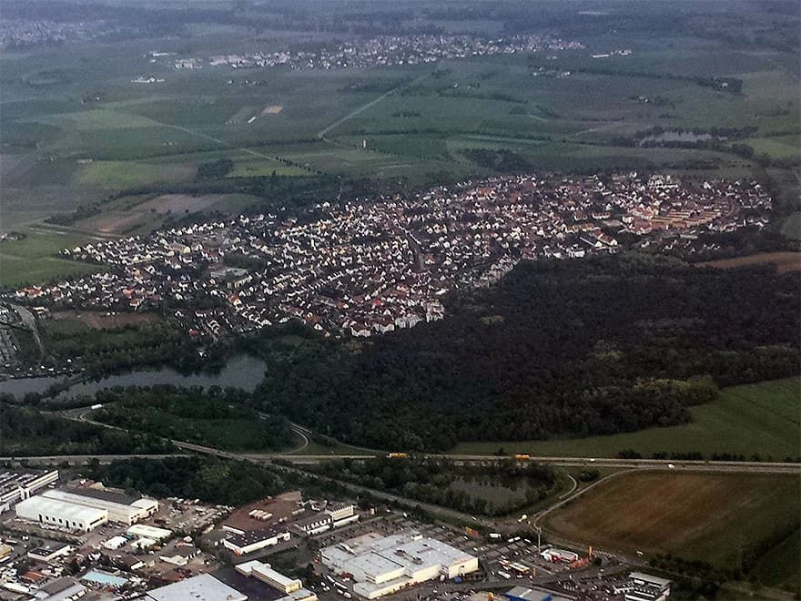 Luftbild von Rüsselsheim-Bauschheim