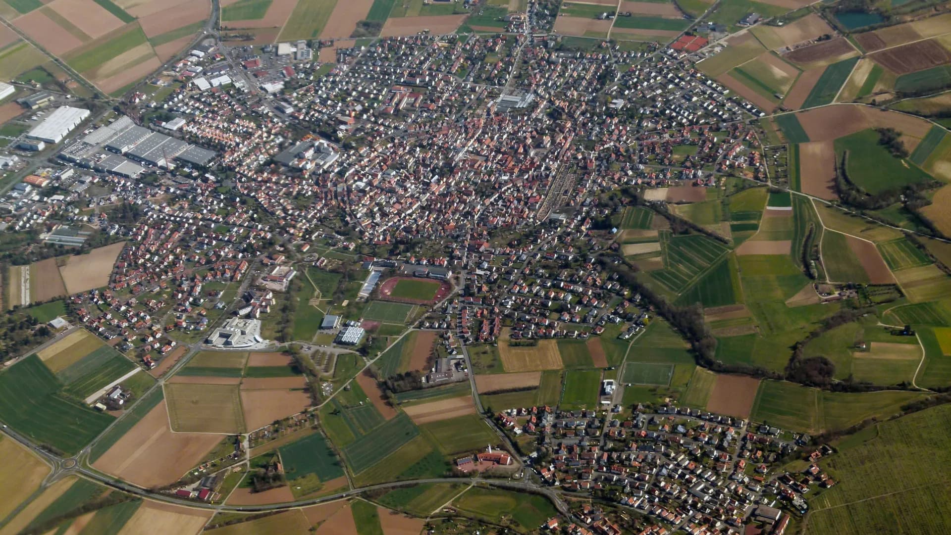 Luftbild von Großostheim