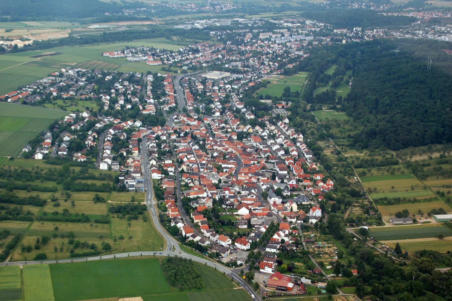 Luftbild von Bad Nauheim