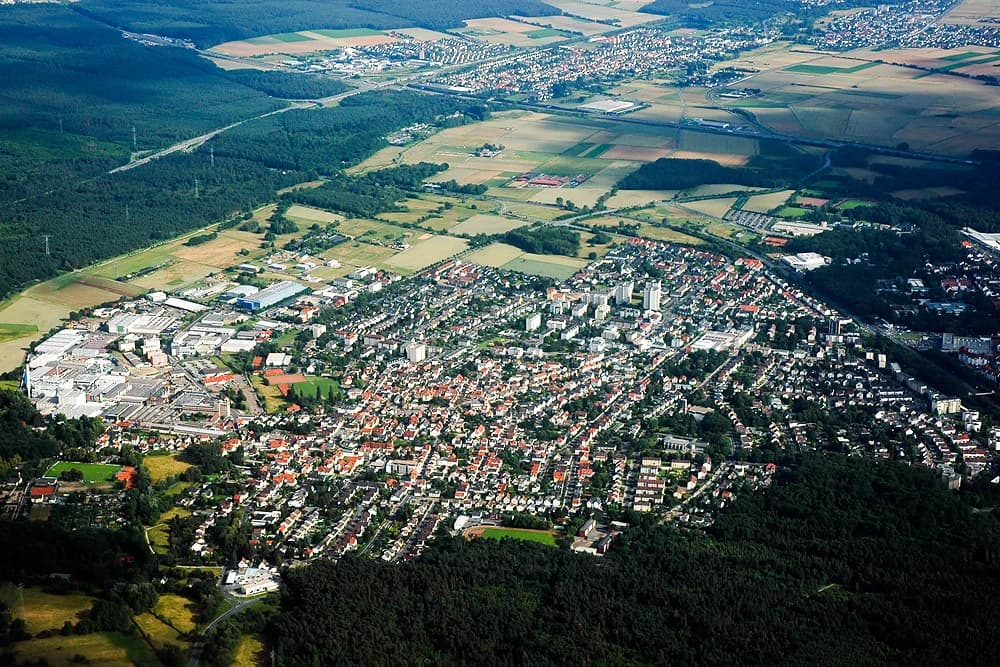 Luftbild von Obertshausen