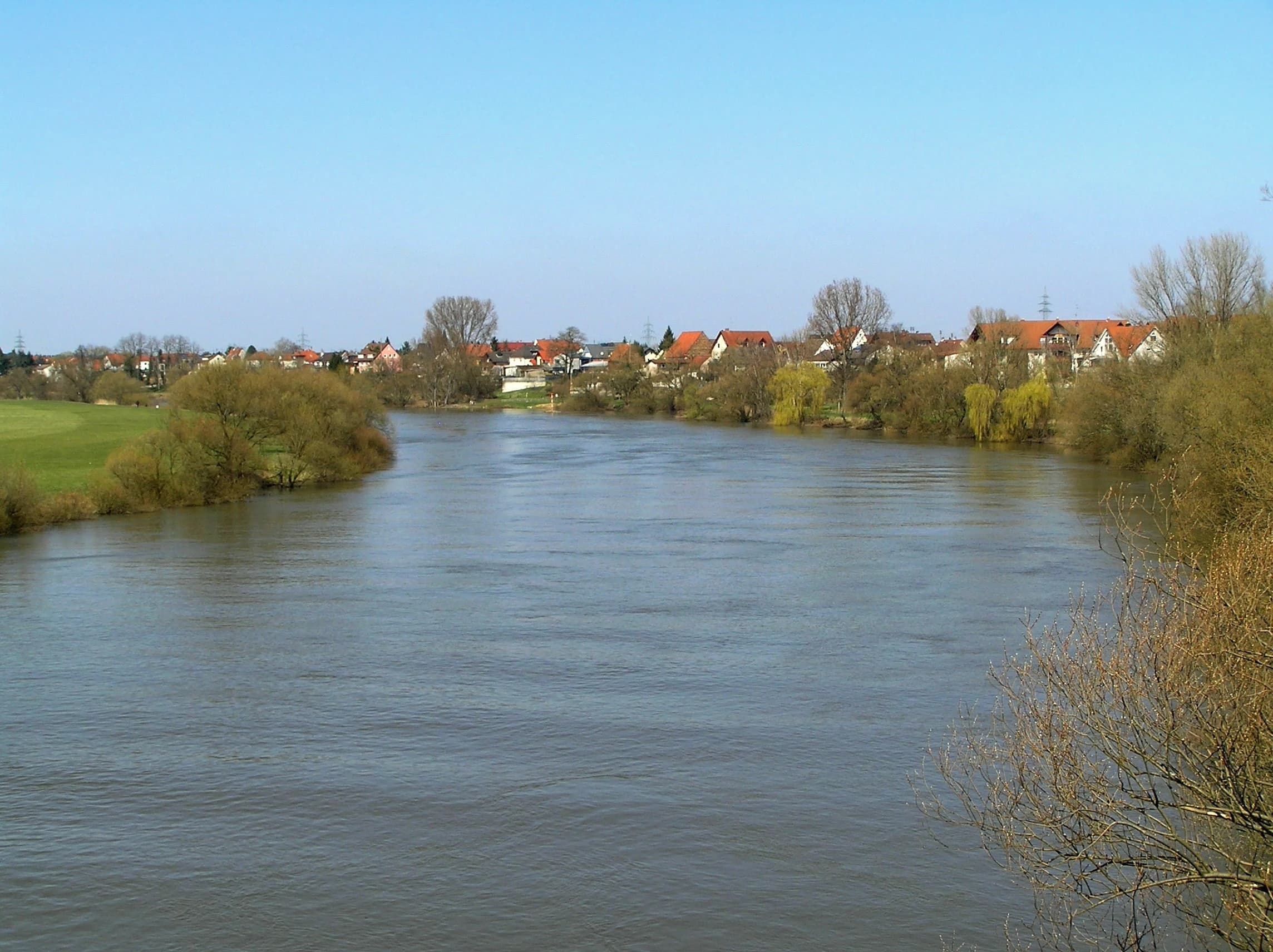 Der Main bei Dettingen in Karlstein am Main