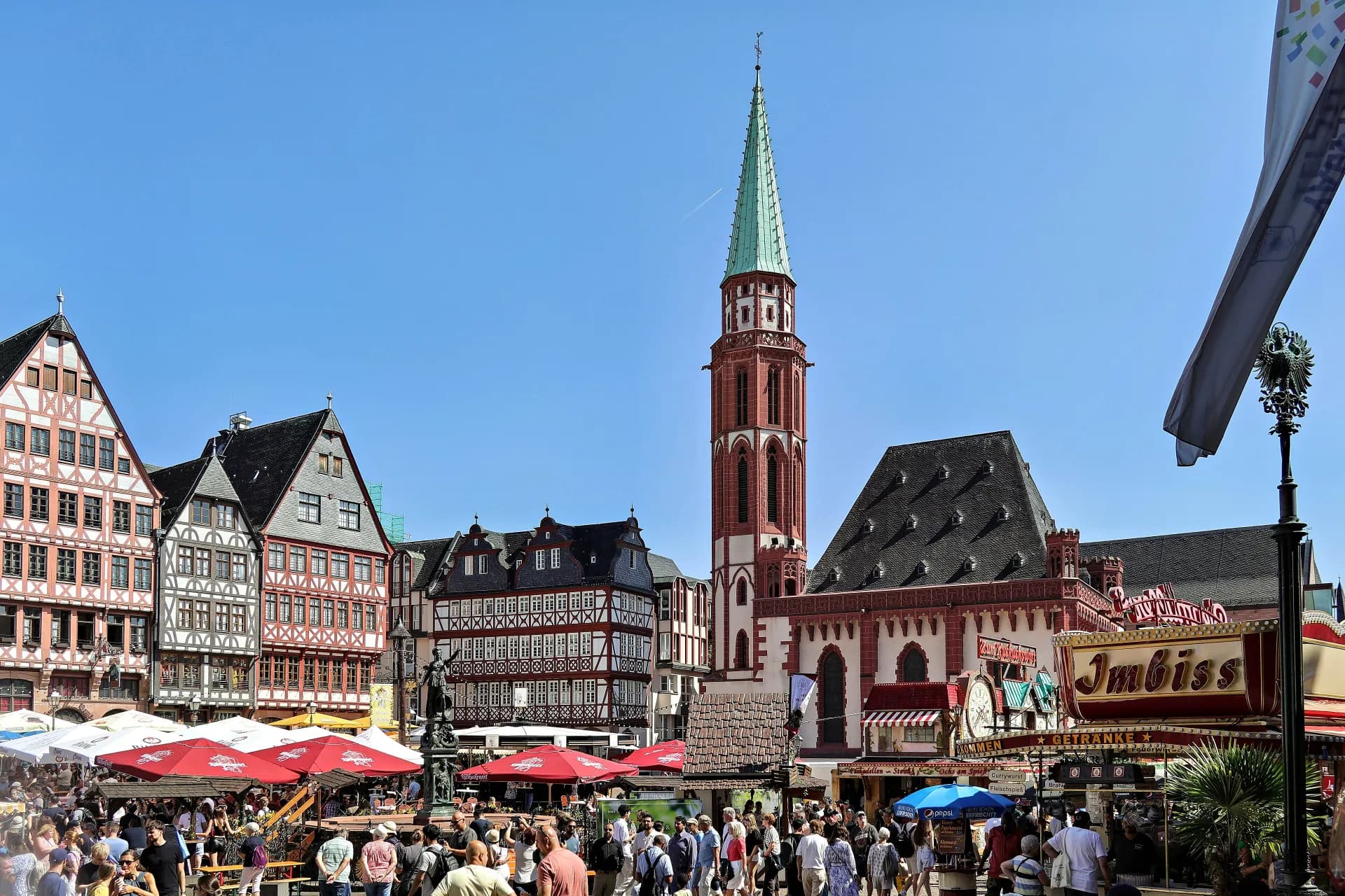 Mainfest auf dem Römerberg in der Frankfurter Altstadt