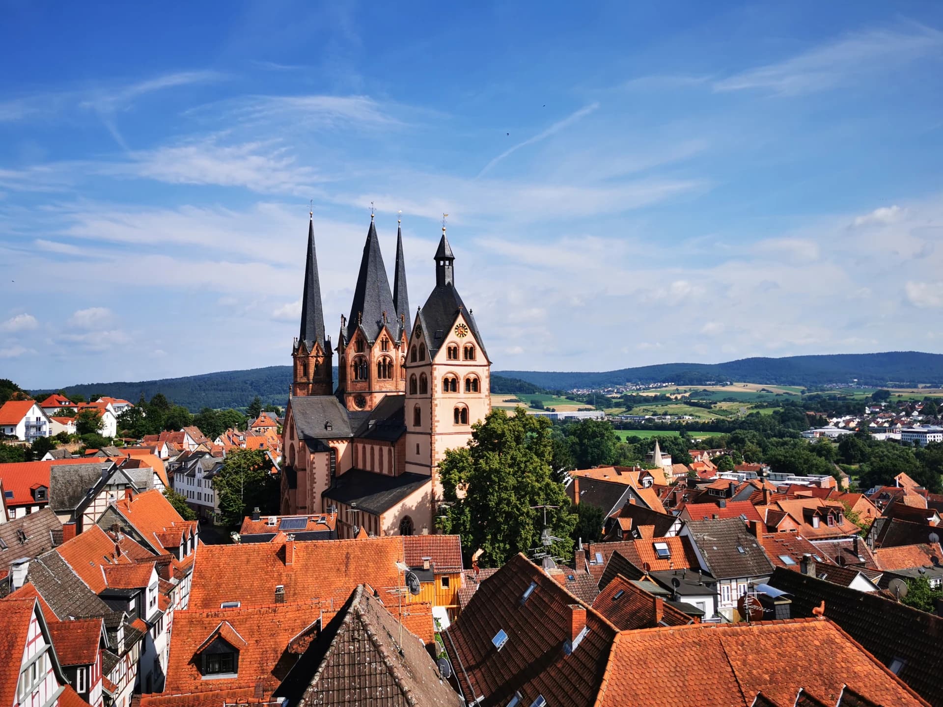 Marienkirche und Altstadt von Gelnhausen