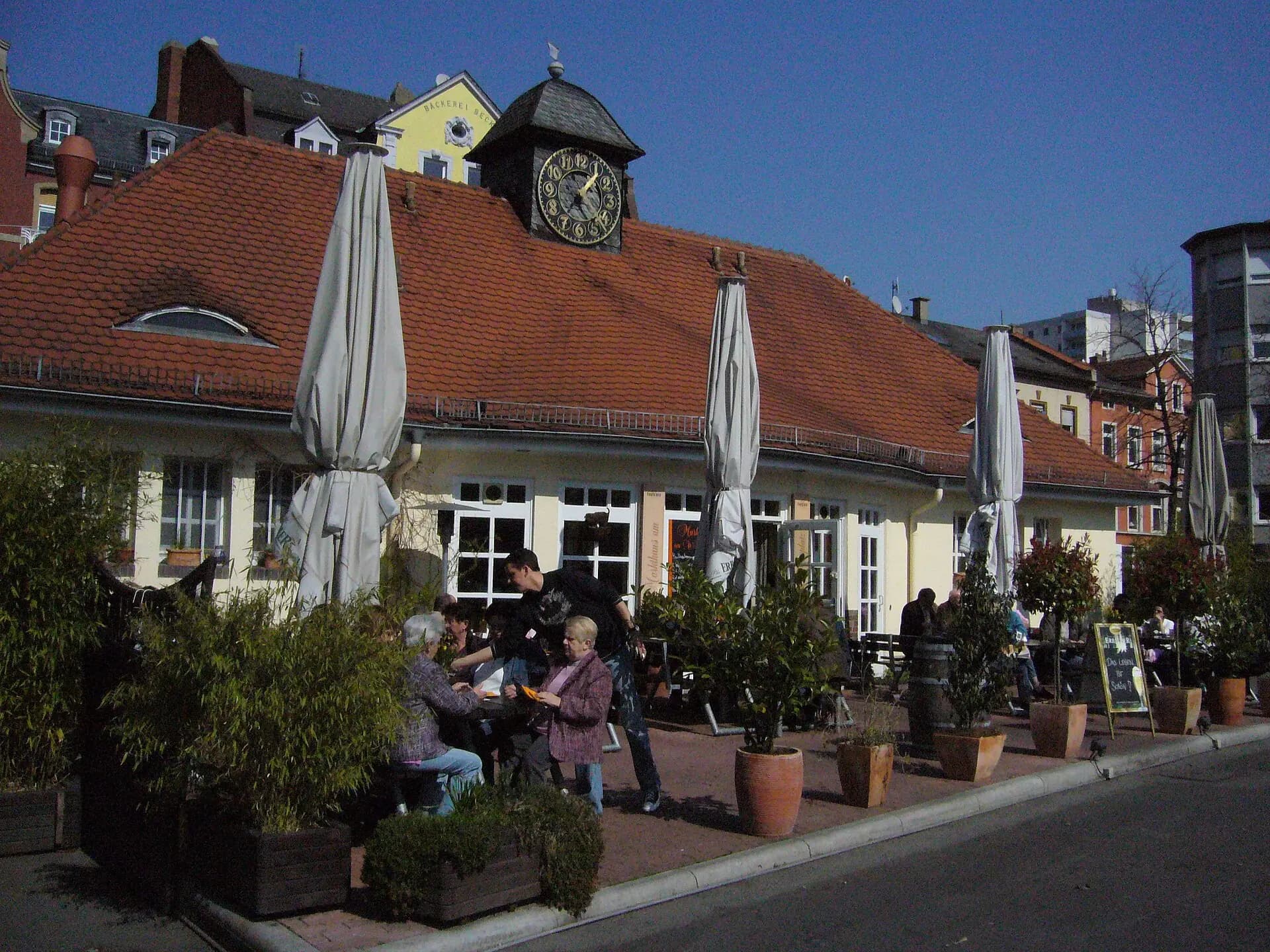 Markthäuschen am Marktplatz in Offenbach