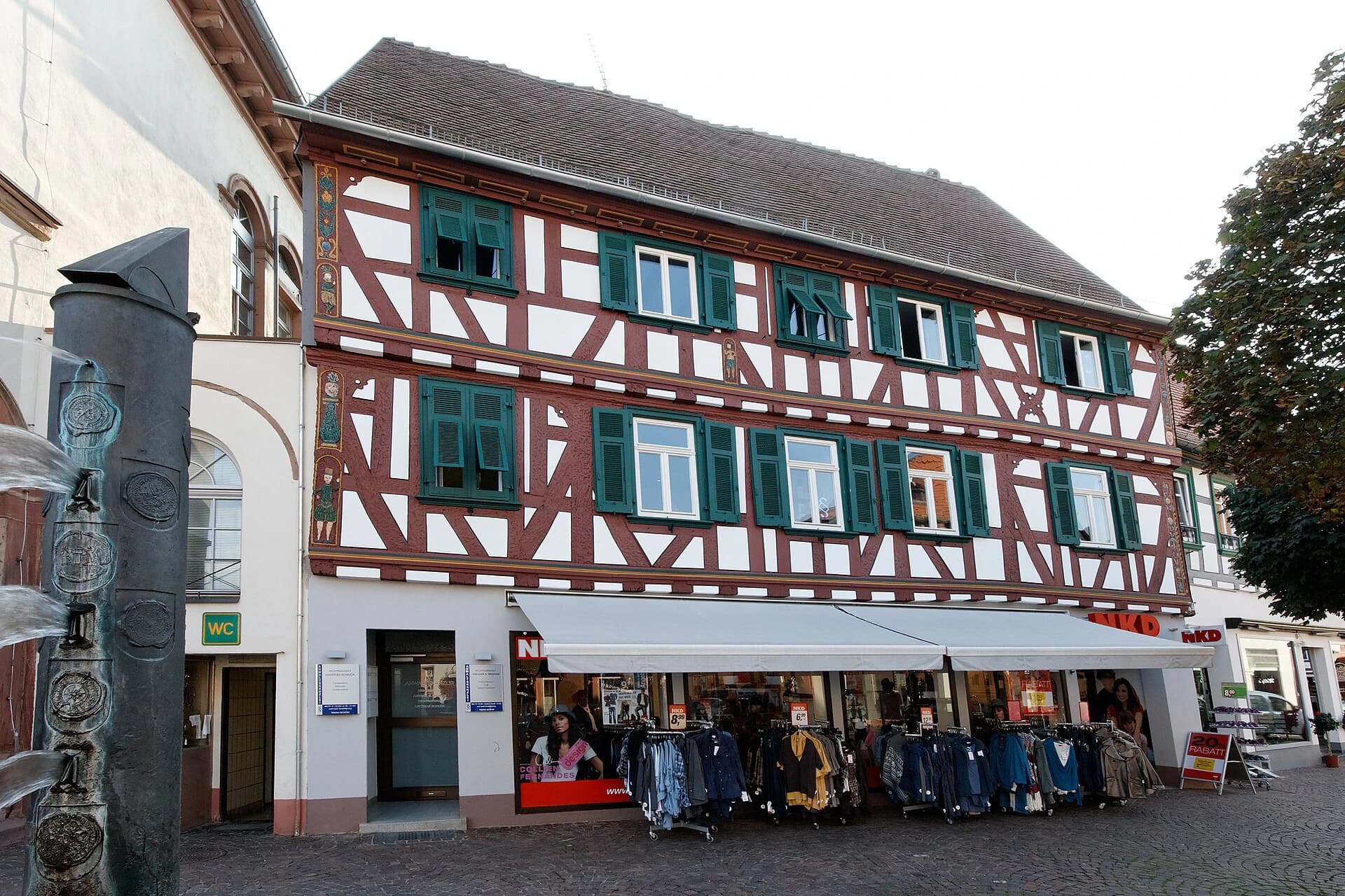 Fachwerkhäuser am Marktplatz in Seligenstadt