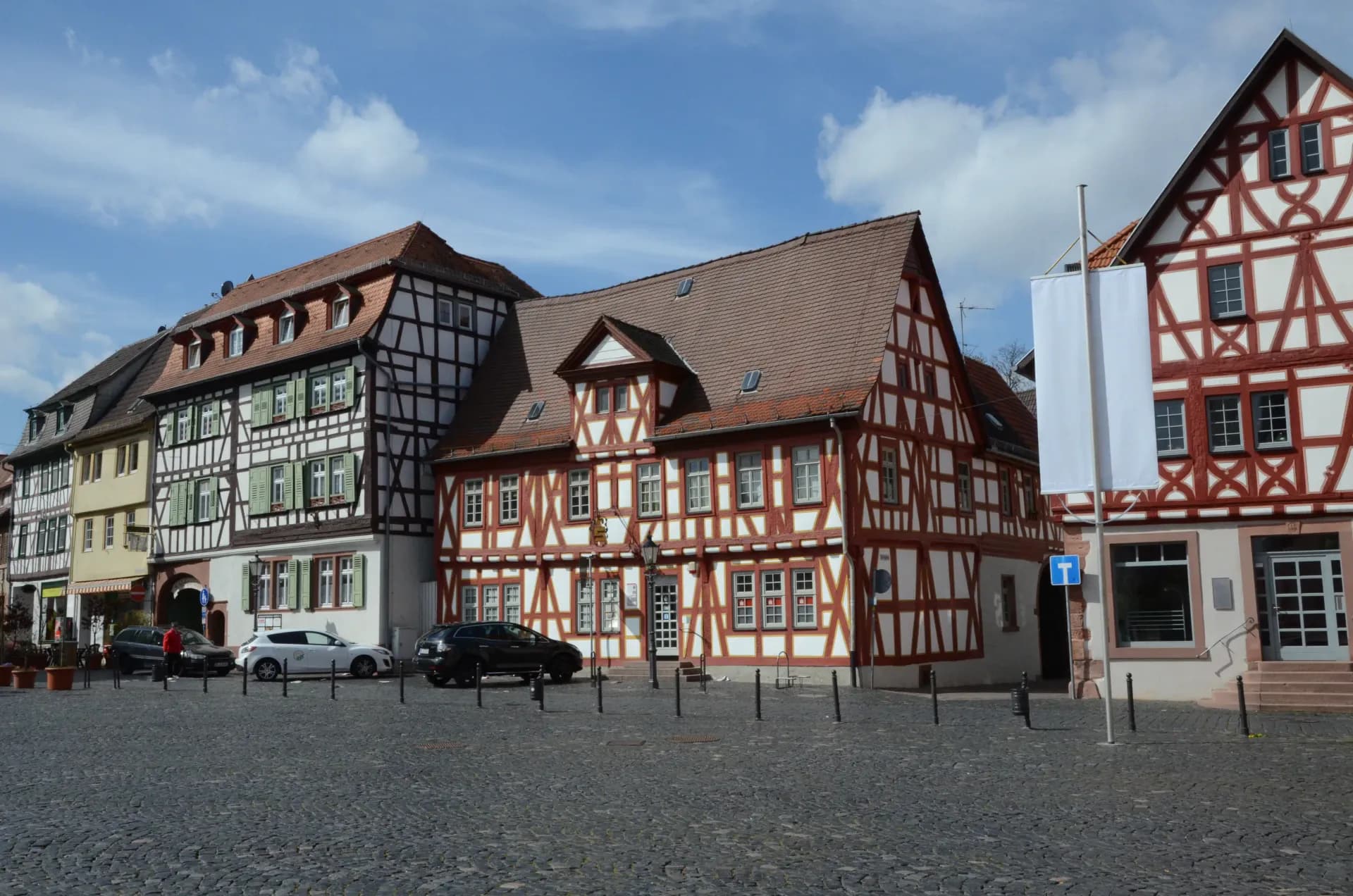 Fachwerkhäuser am Marktplatz in Groß-Umstadt