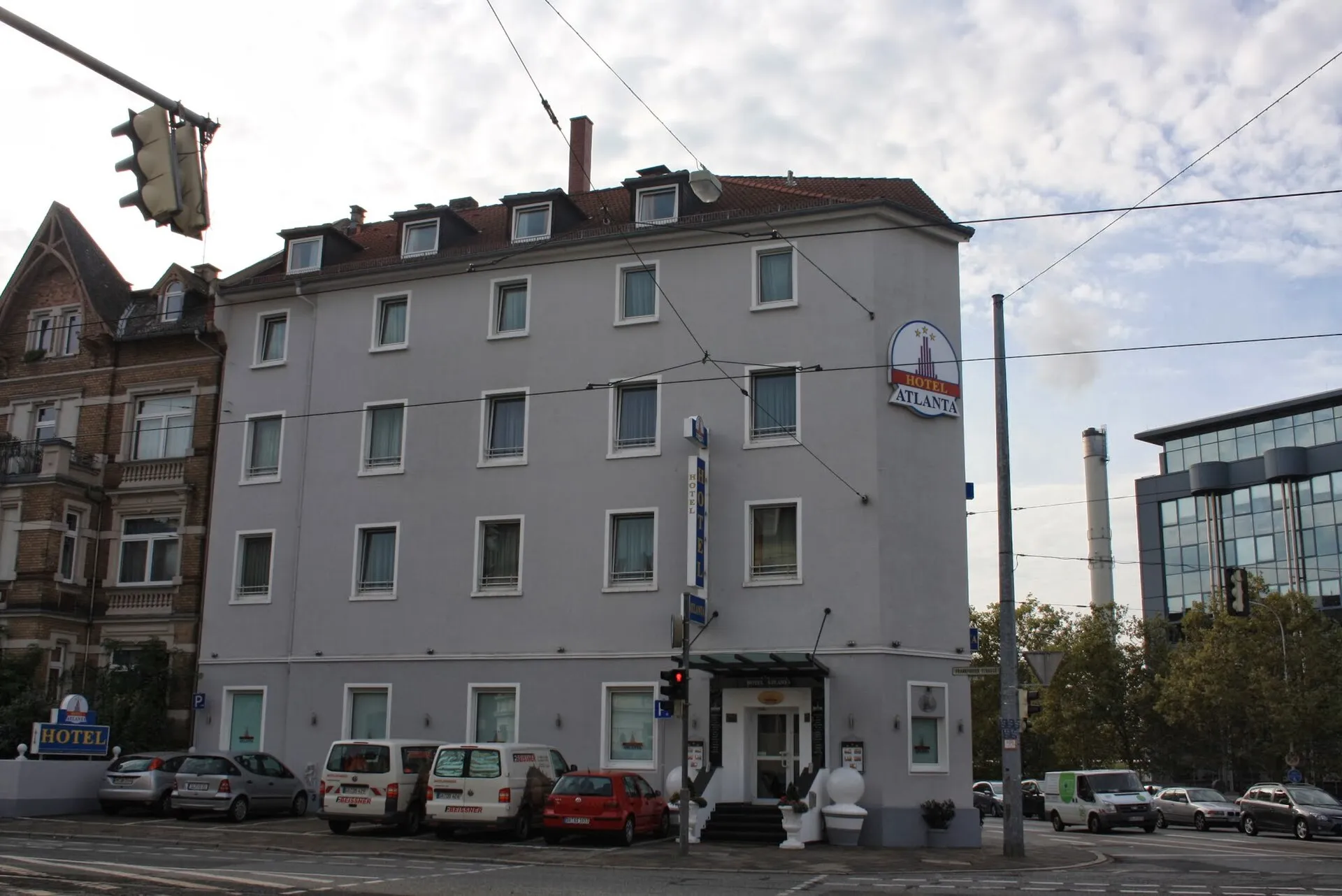 Straßenecke im Martinsviertel in Darmstadt-Nord