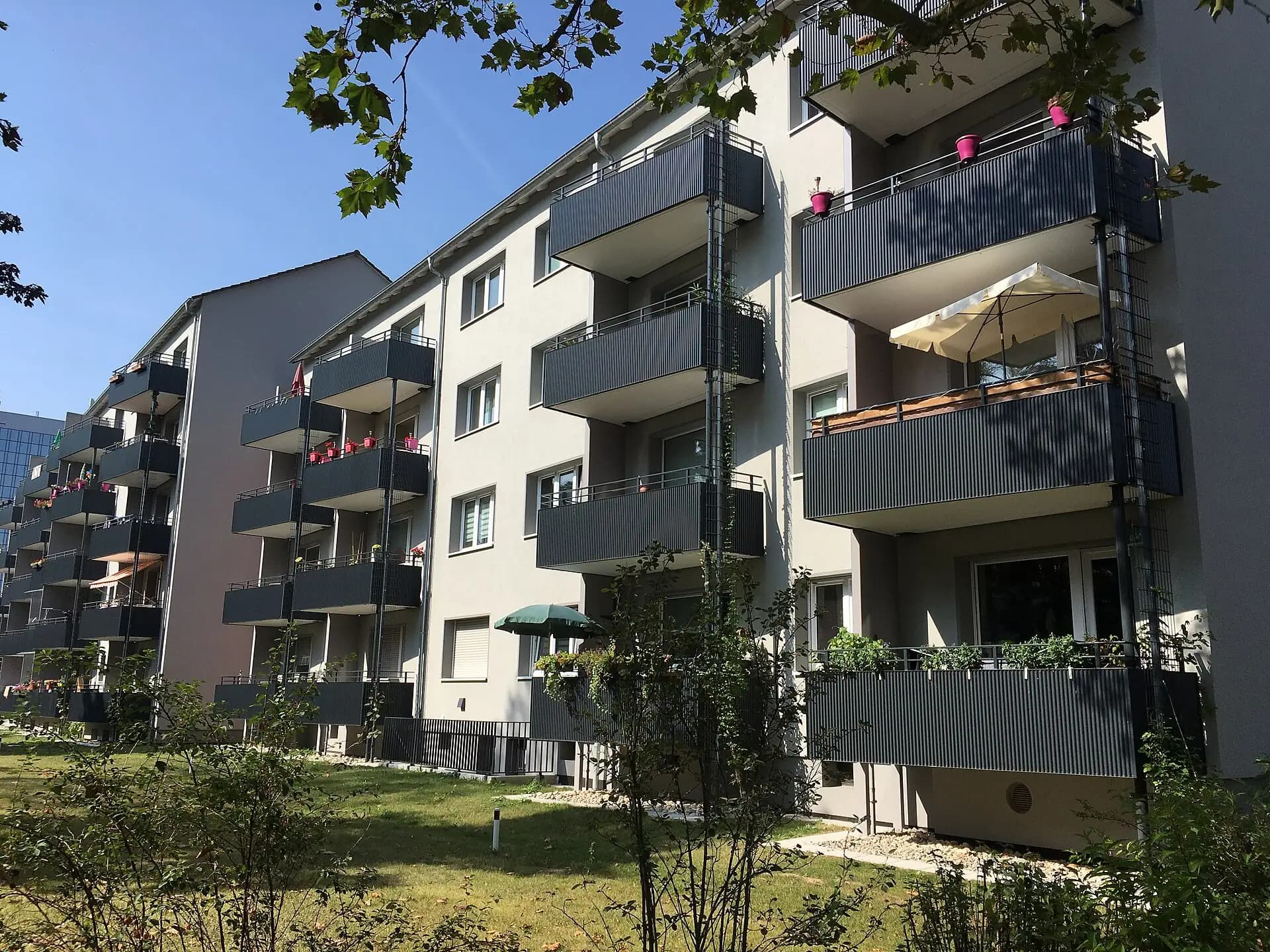 Wohnhaus an der Melibocusstraße in Frankfurt Niederrad