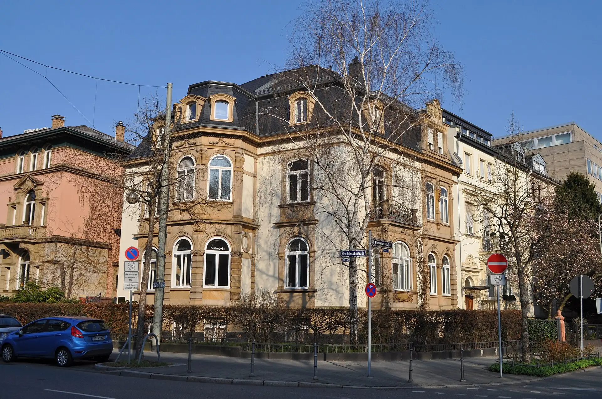 Eckvilla in der Mendelssohnstraße im Frankfurter Westend