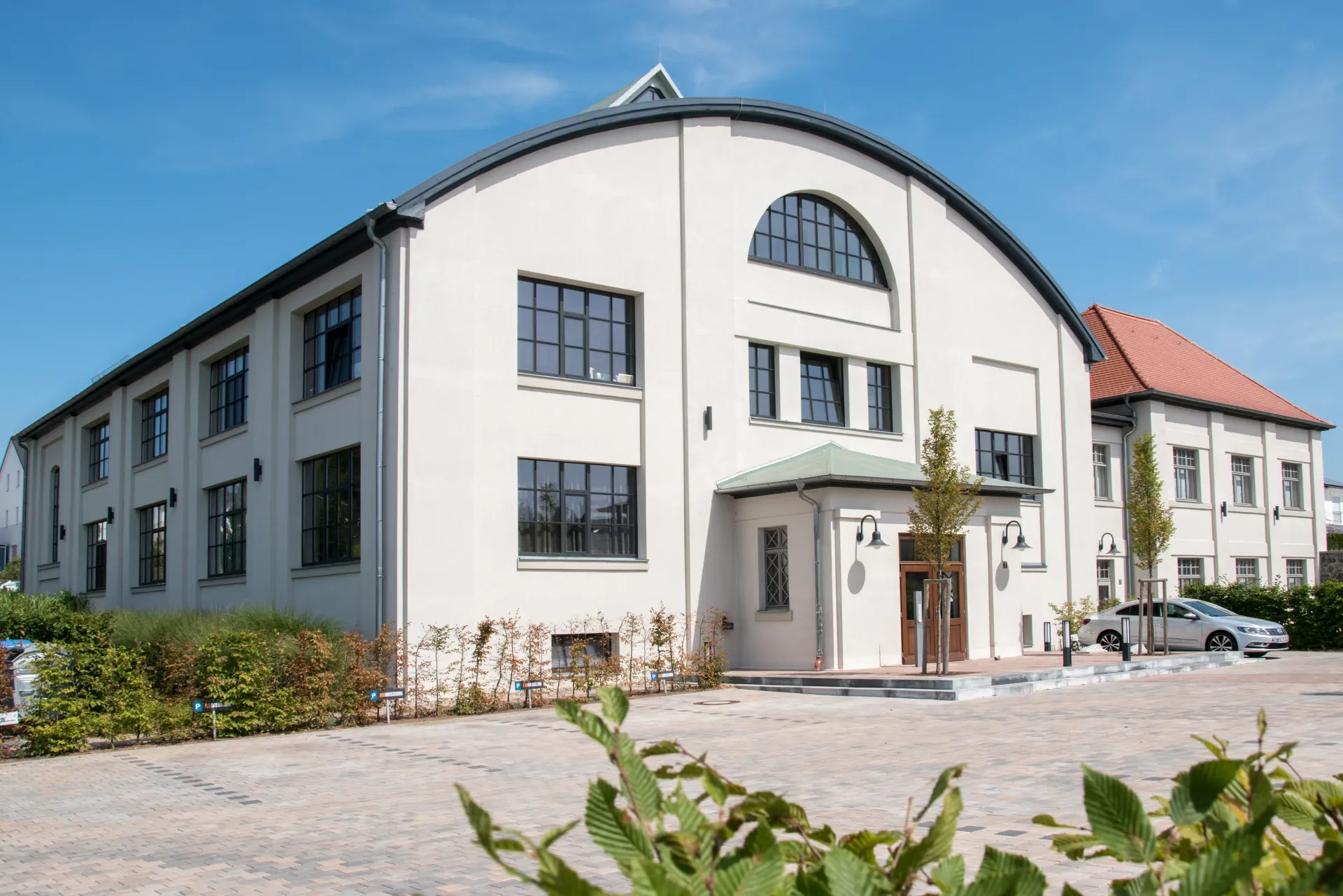 Ehemalige MIAG-Halle an der Hundertwasserallee in Ober-Ramstadt
